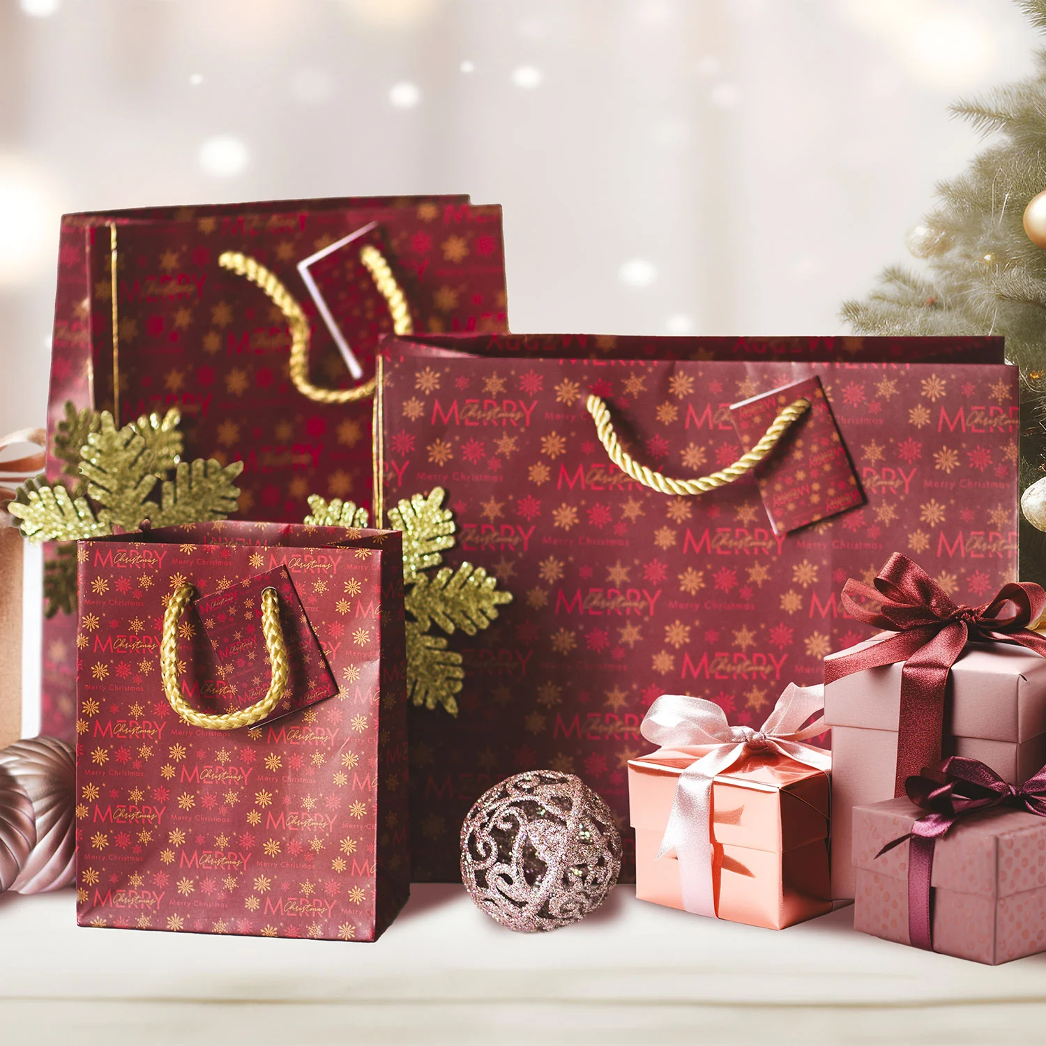Shopper Carta Elegance Merry Christmas - Image 3