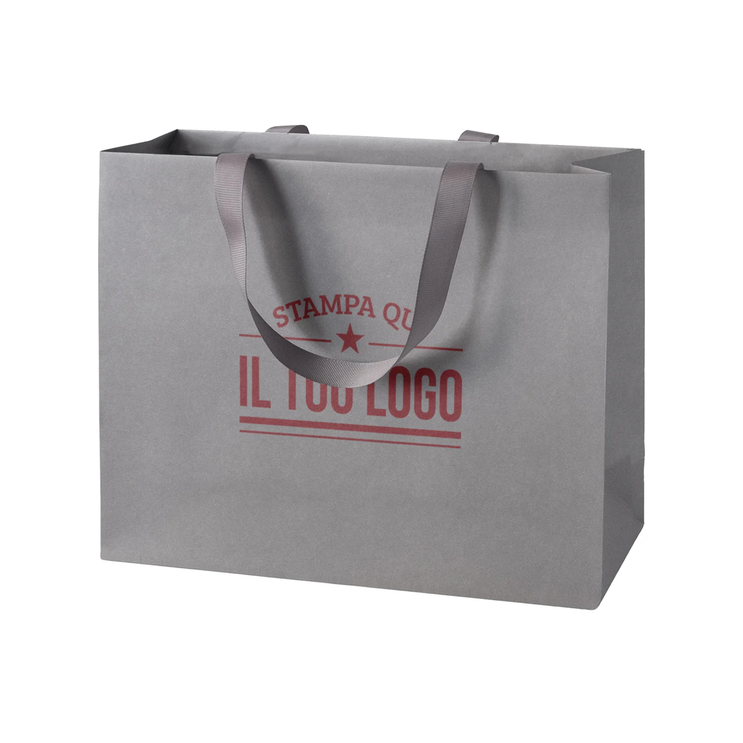 Shopper Carta Elegance Personalizzate con Maniglie in Gros Grain - Image 10