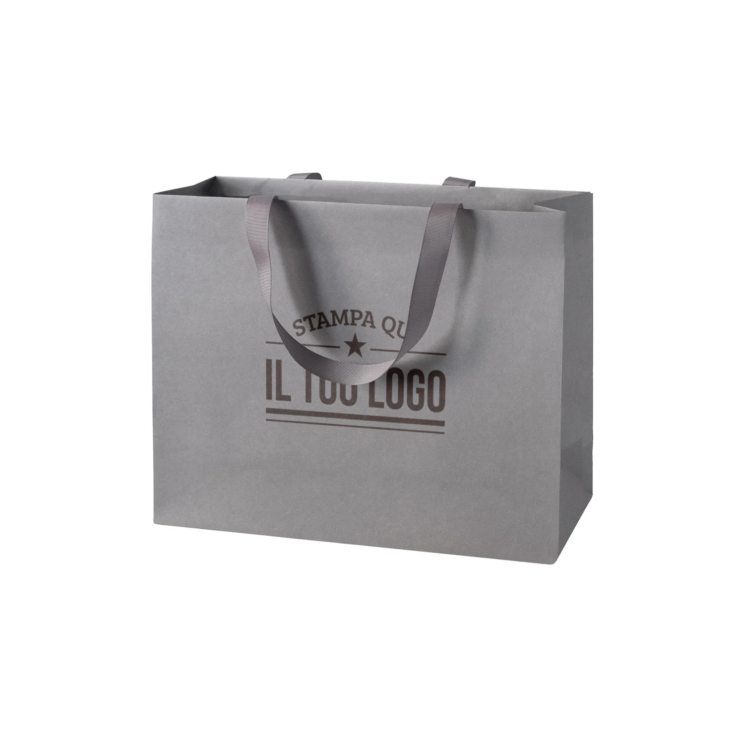 Shopper Carta Elegance Personalizzate con Maniglie in Gros Grain - Image 16