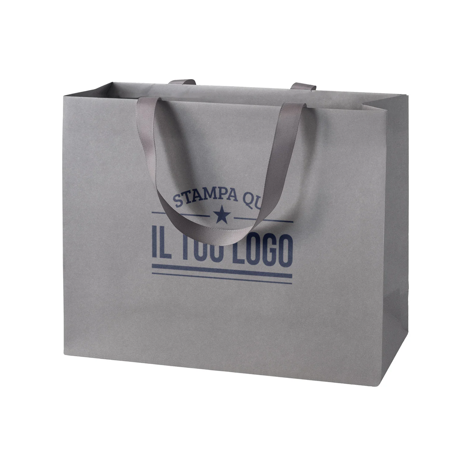 Shopper Carta Elegance Personalizzate con Maniglie in Gros Grain - Image 17