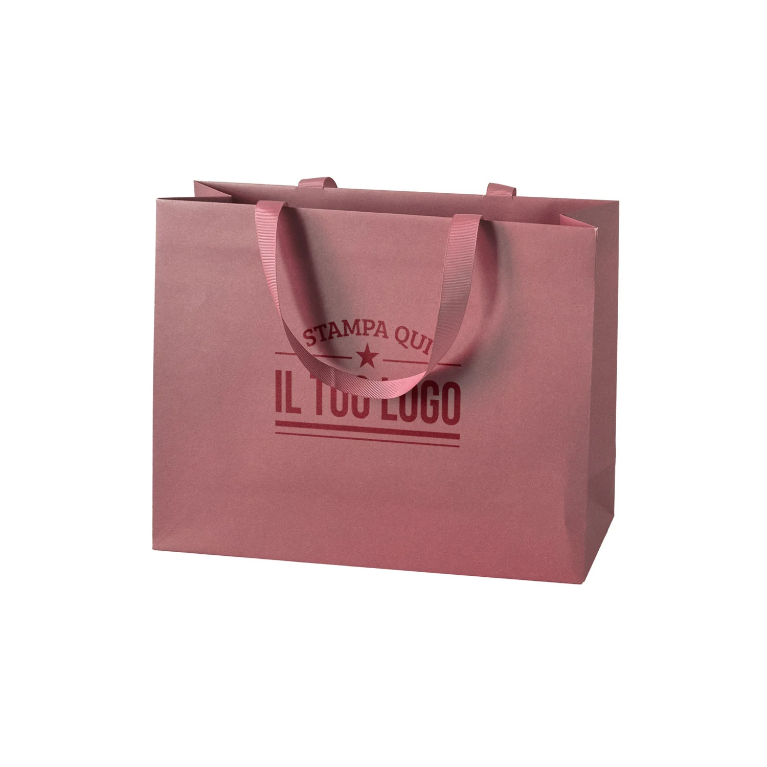 Shopper Carta Elegance Personalizzate con Maniglie in Gros Grain - Image 18