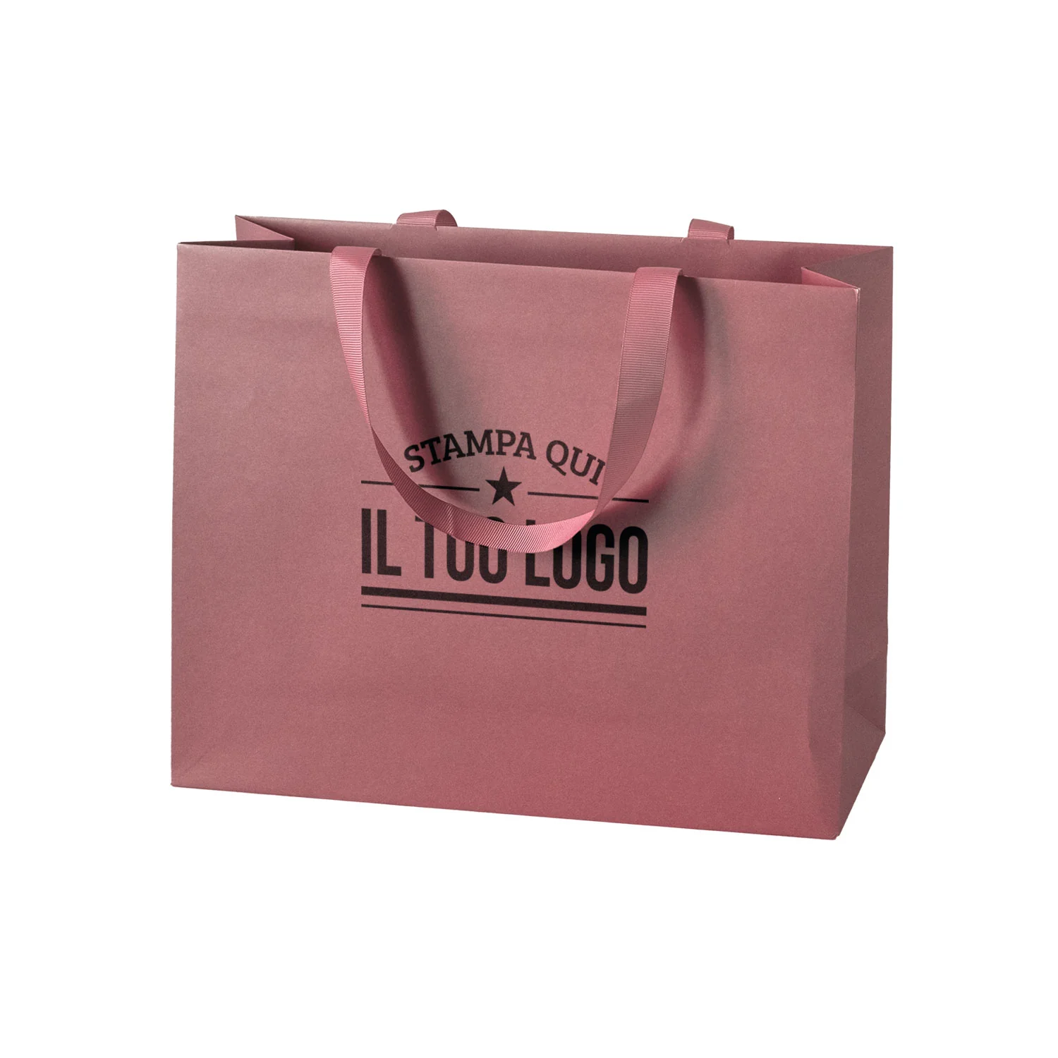 Shopper Carta Elegance Personalizzate con Maniglie in Gros Grain - Image 19