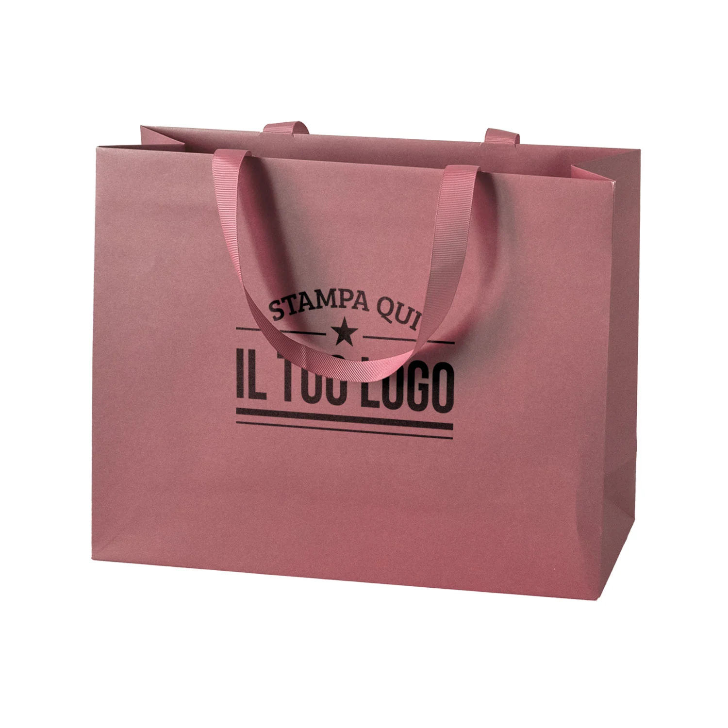Shopper Carta Elegance Personalizzate con Maniglie in Gros Grain - Image 20