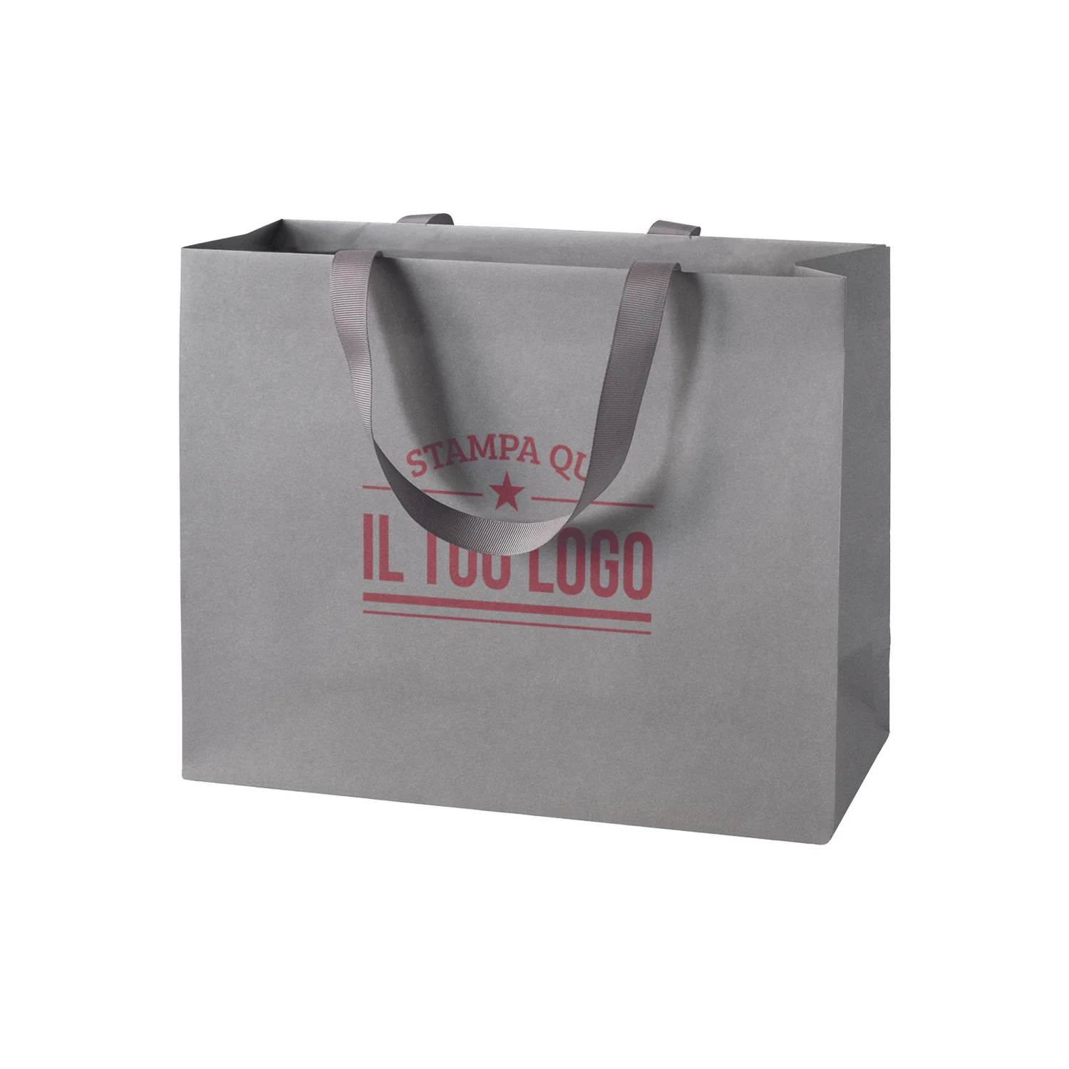 Shopper Carta Elegance Personalizzate con Maniglie in Gros Grain - Image 23