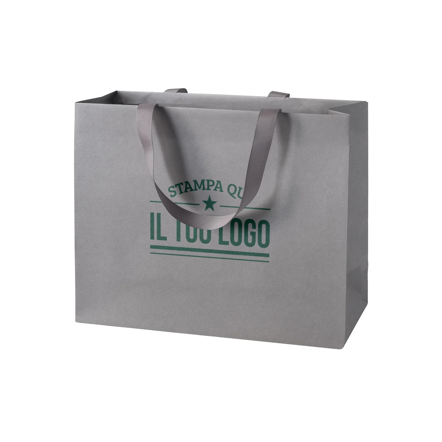 Shopper Carta Elegance Personalizzate con Maniglie in Gros Grain - Image 26