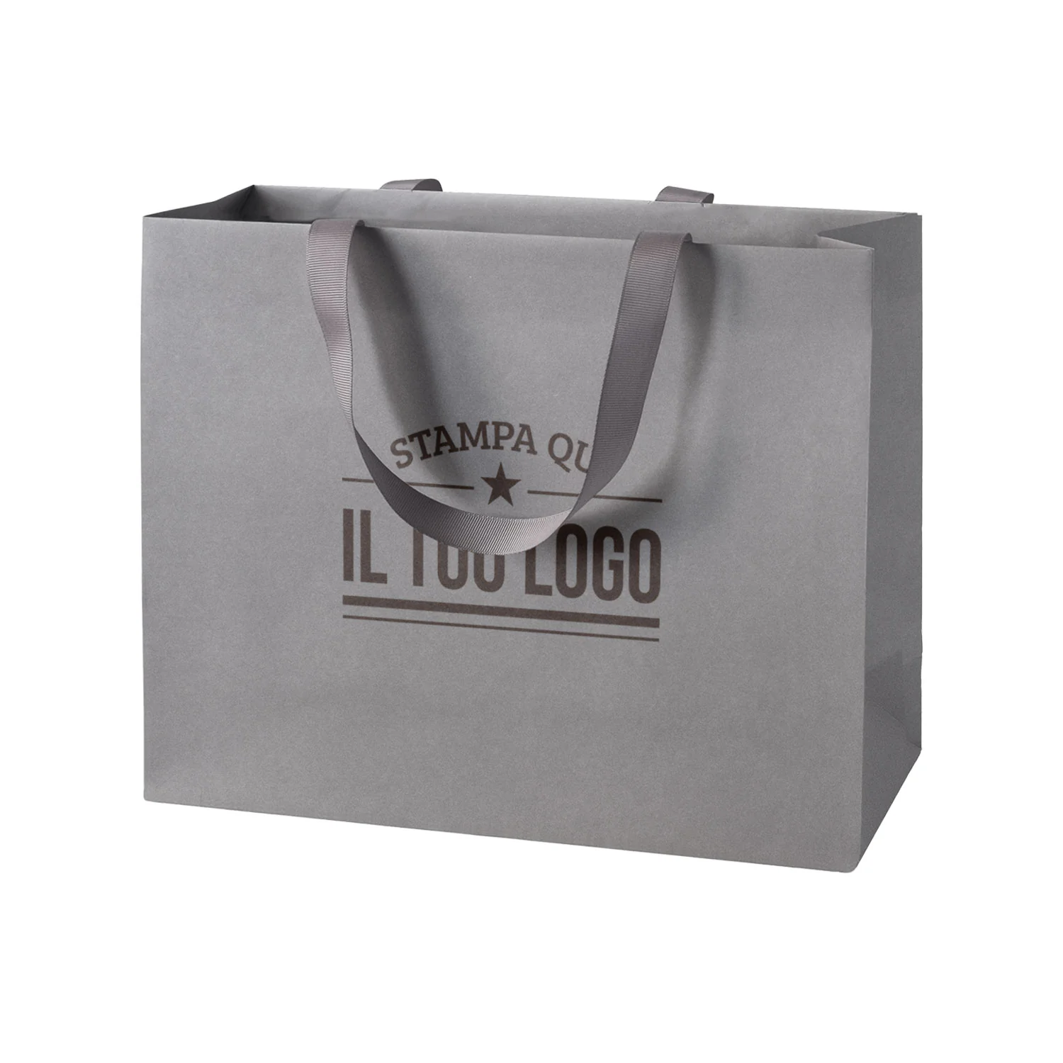Shopper Carta Elegance Personalizzate con Maniglie in Gros Grain - Image 27