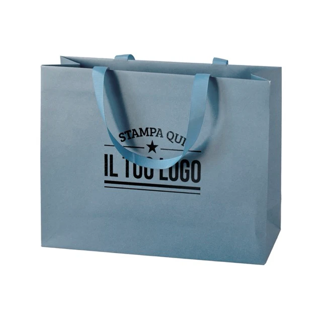 Shopper Carta Elegance Personalizzate con Maniglie in Gros Grain - Image 36