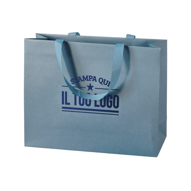 Shopper Carta Elegance Personalizzate con Maniglie in Gros Grain - Image 37