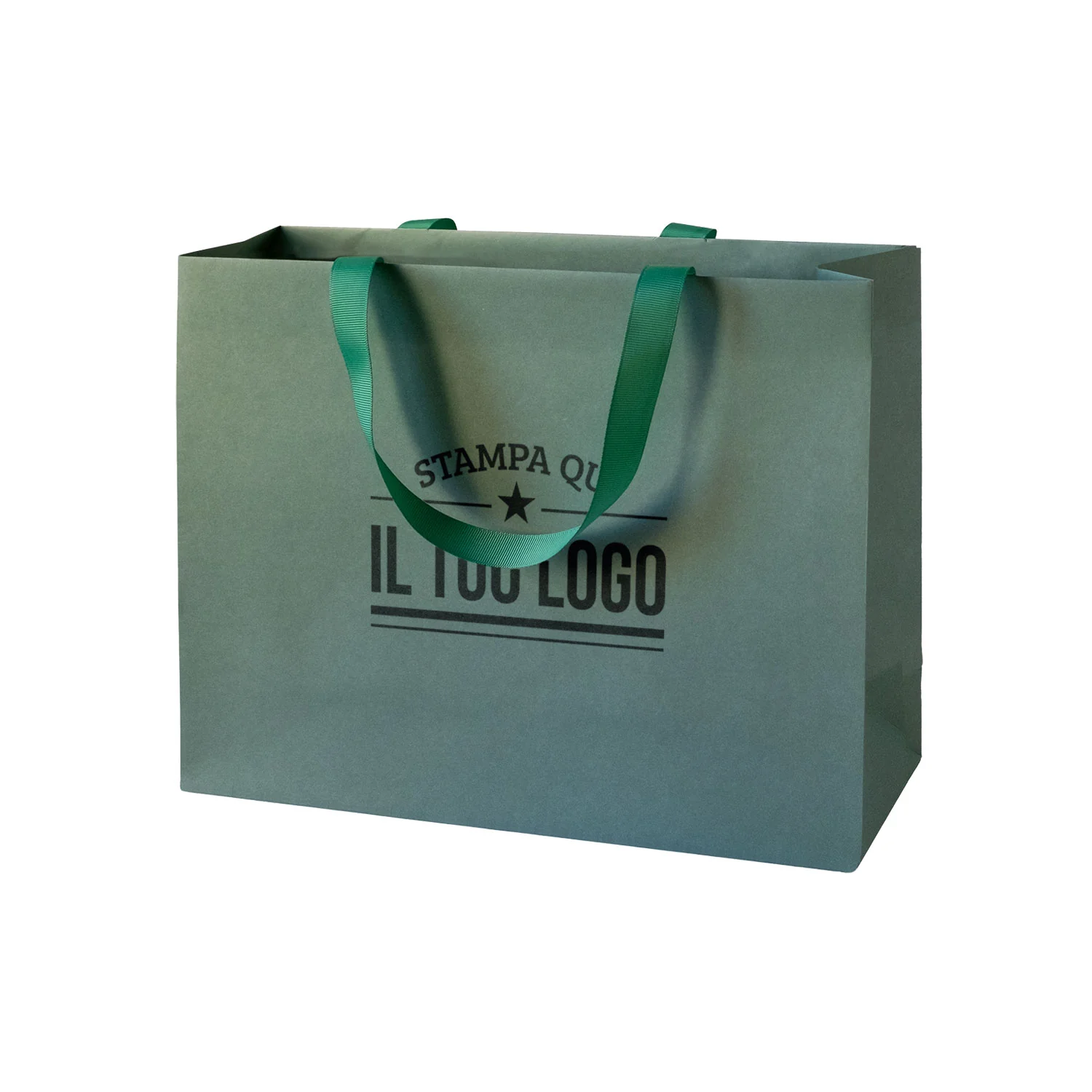 Shopper Carta Elegance Personalizzate con Maniglie in Gros Grain - Image 5