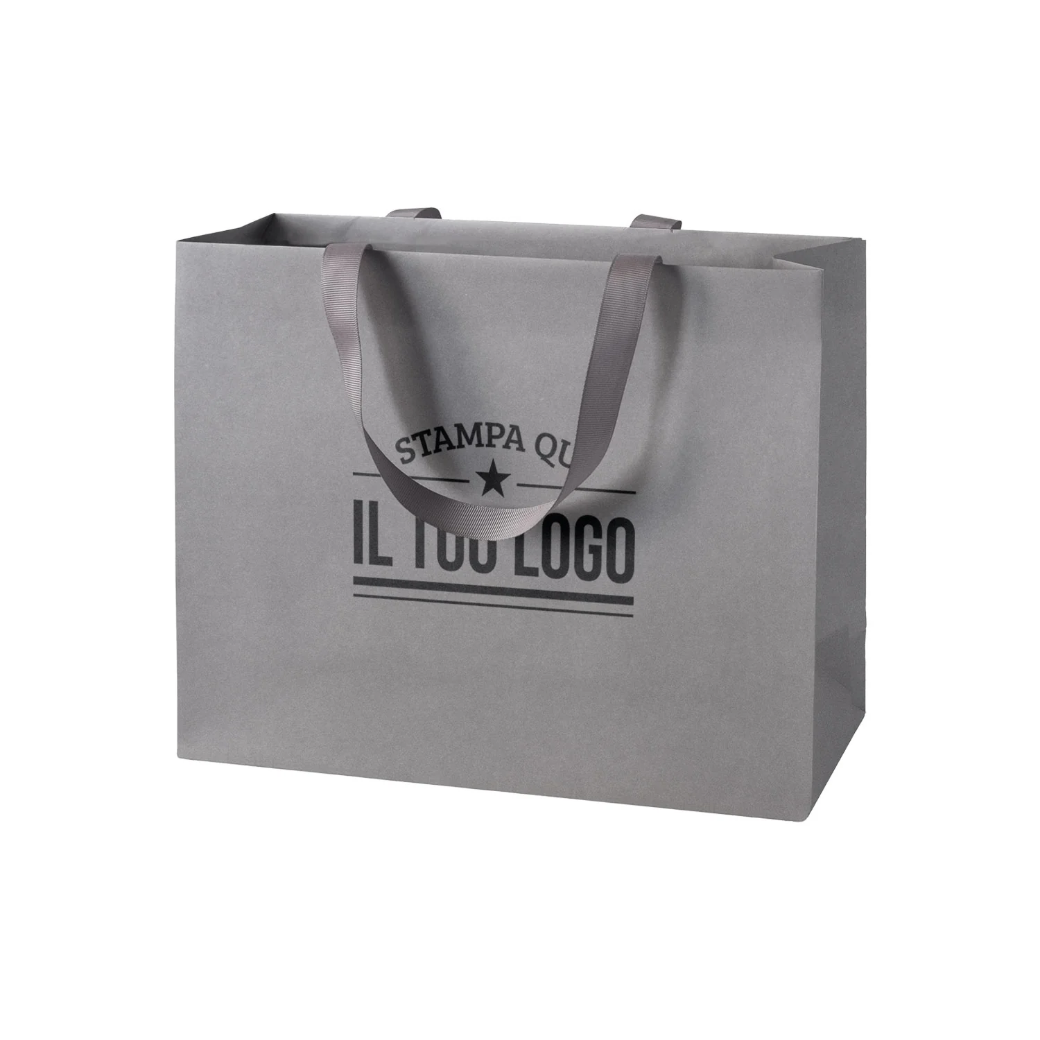 Shopper Carta Elegance Personalizzate con Maniglie in Gros Grain - Image 6