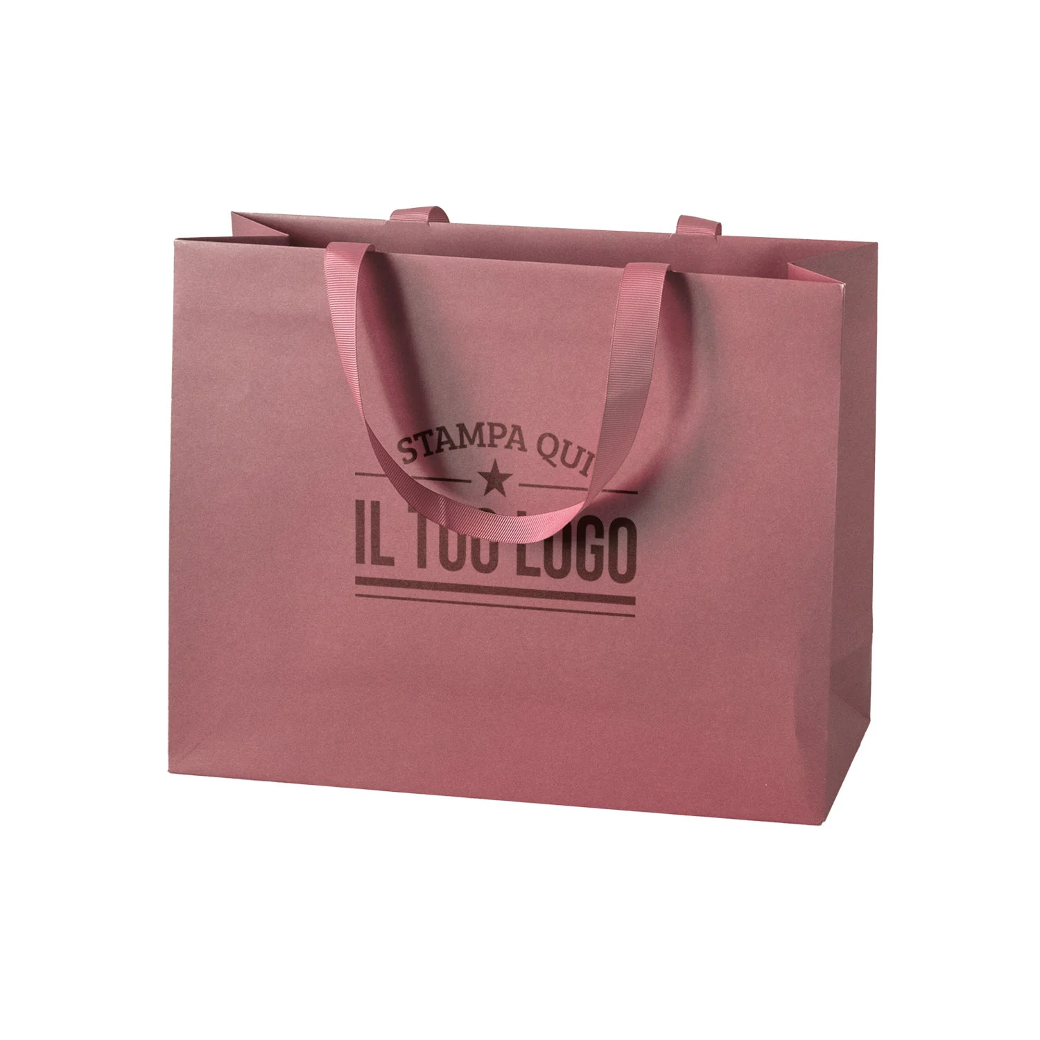 Shopper Carta Elegance Personalizzate con Maniglie in Gros Grain - Image 8
