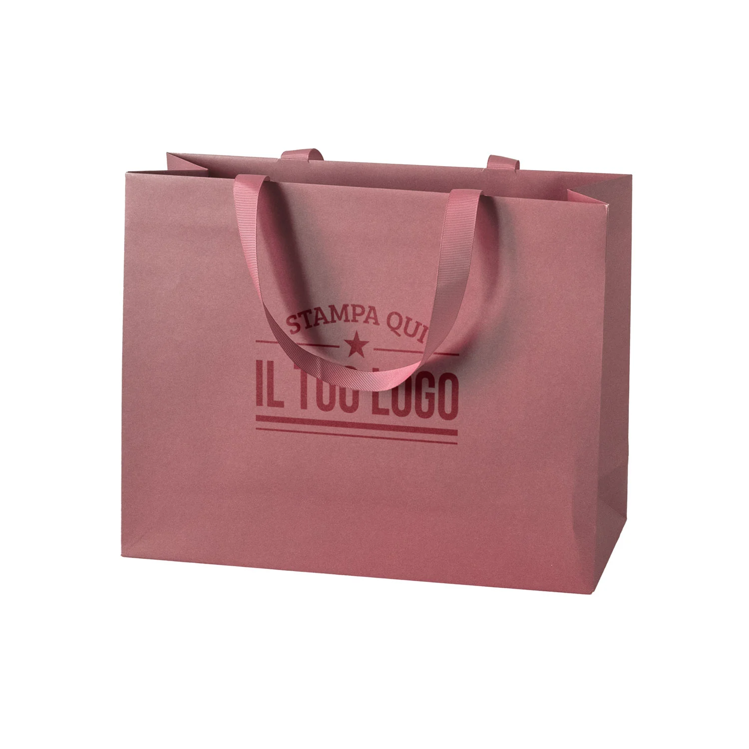 Shopper Carta Elegance Personalizzate con Maniglie in Gros Grain - Image 9
