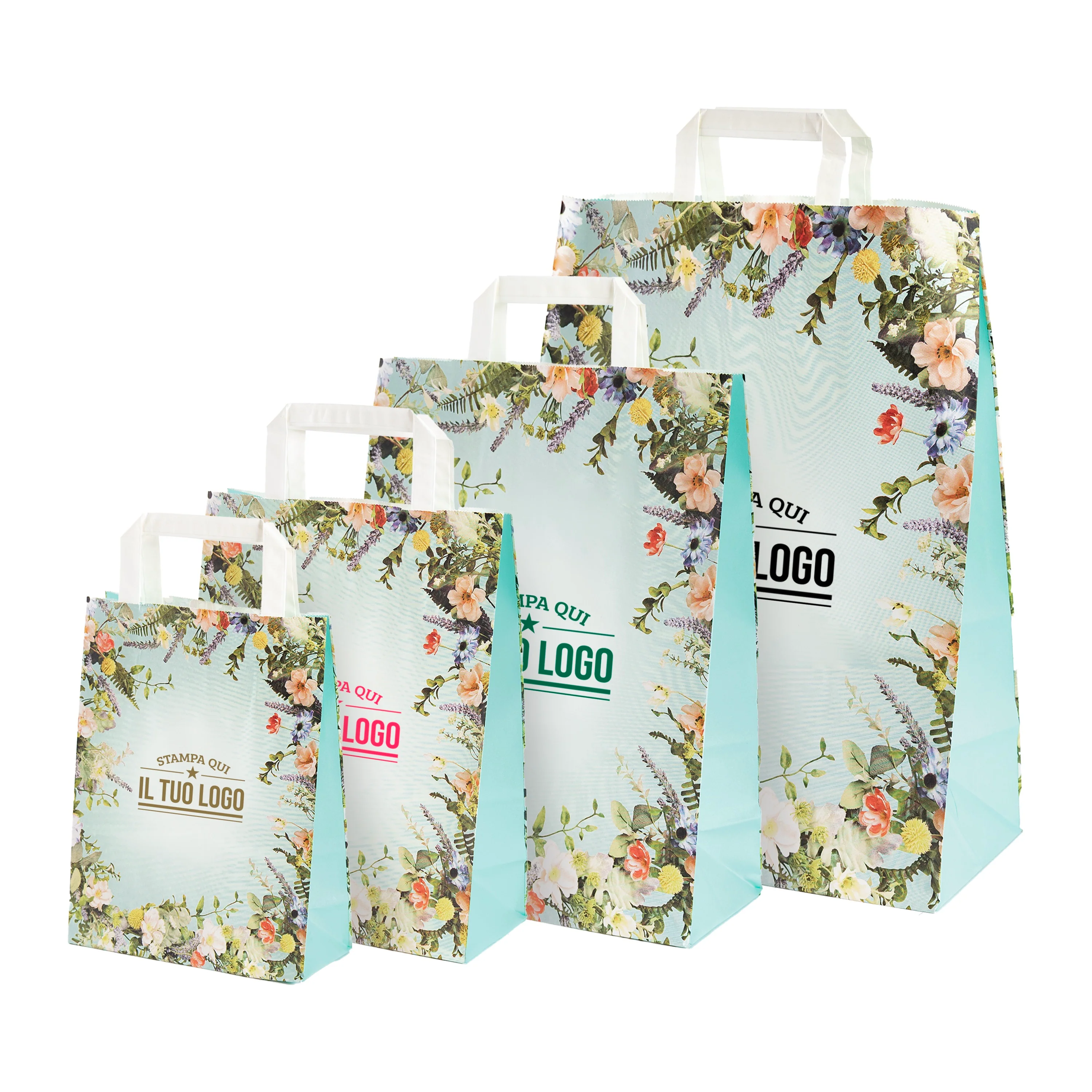 Shopper Carta Fantasia Floreale Personlizzabile - Image 3