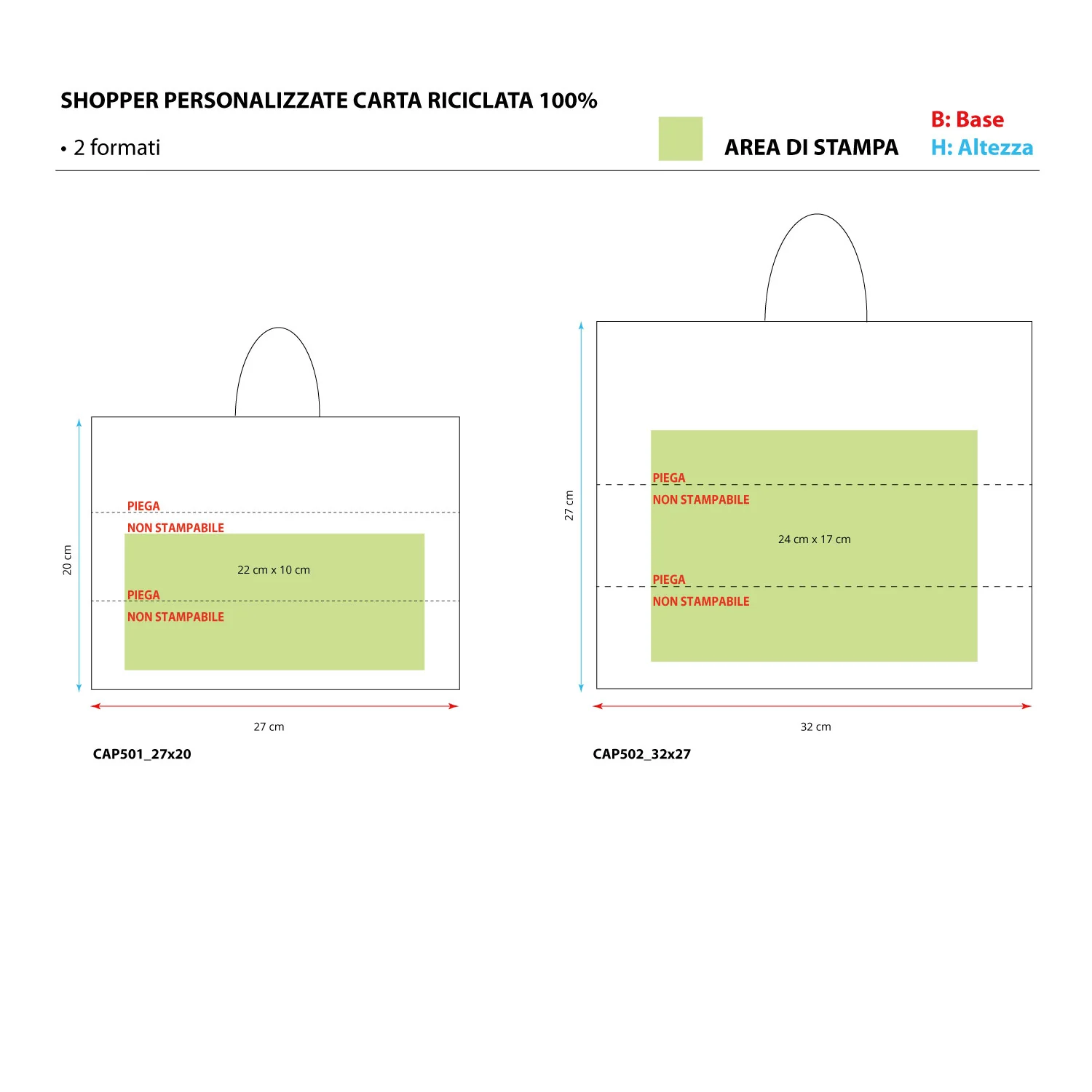 Shopper Carta Green Personalizzata manico in carta - Image 3