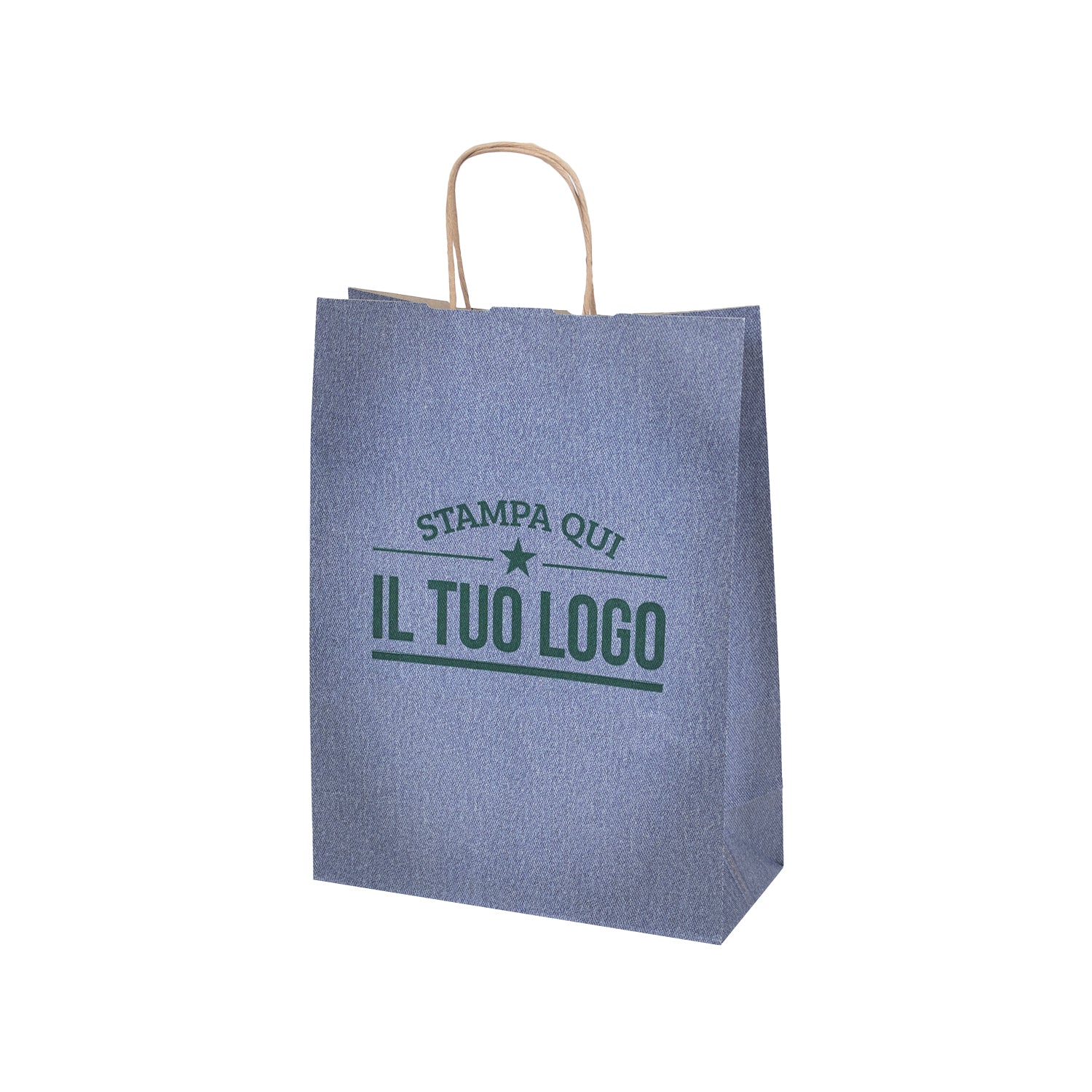 Shopper Carta Jeans Personalizzata Stampa Flessografica - Image 10
