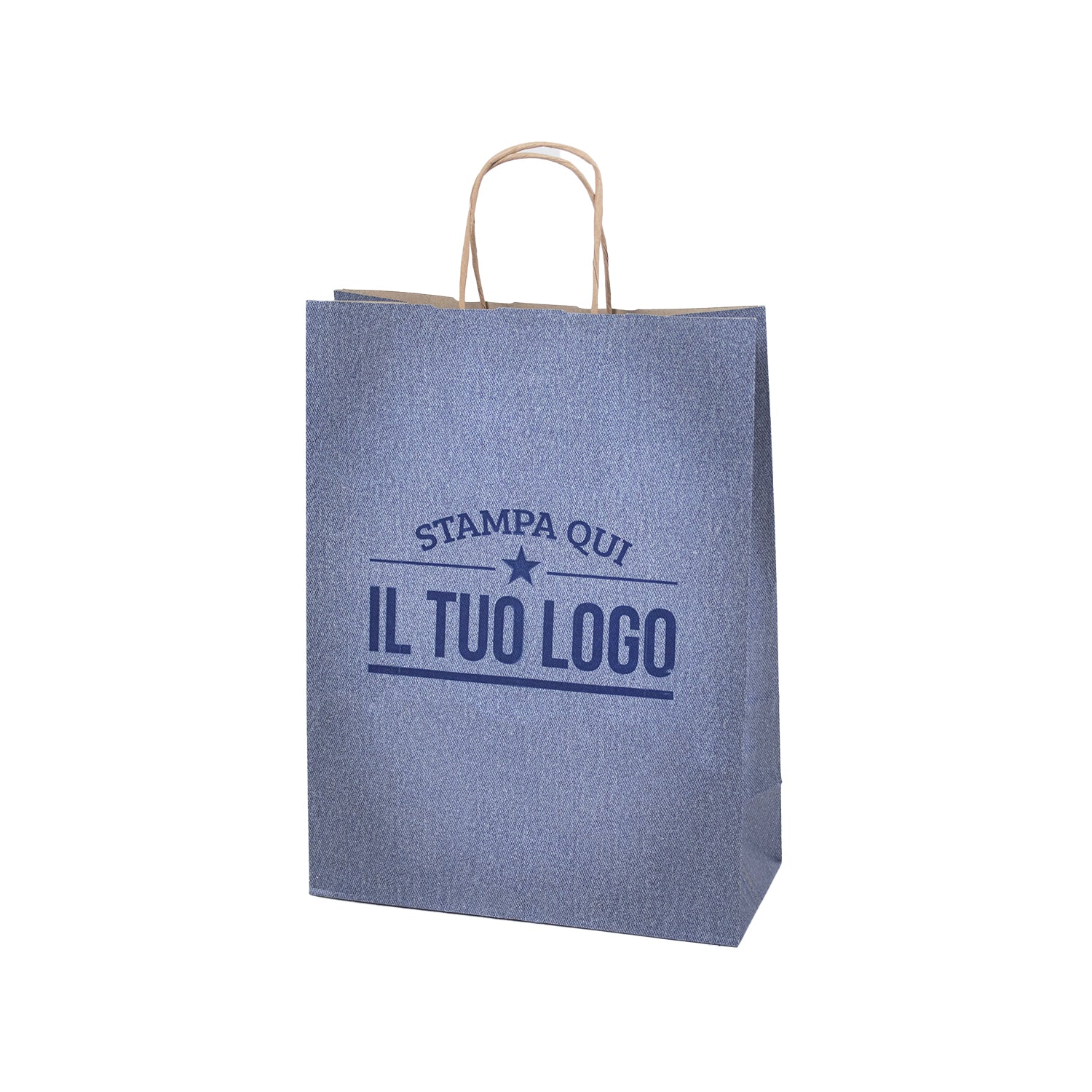 Shopper Carta Jeans Personalizzata Stampa Flessografica - Image 11