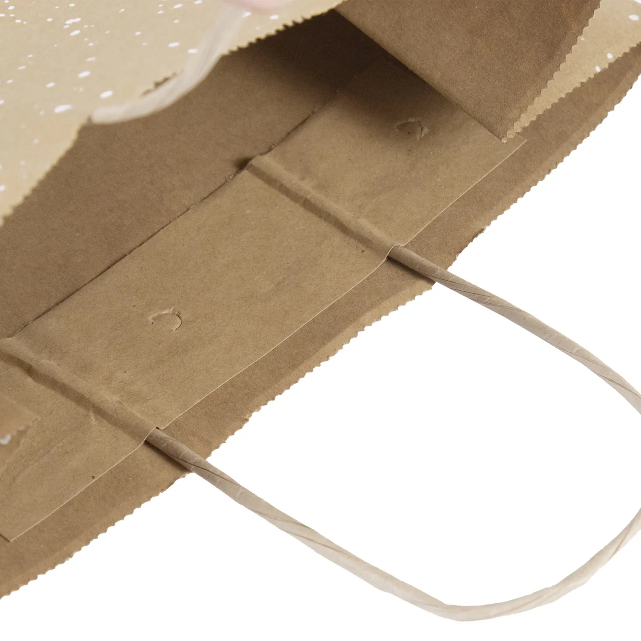 Shopper Carta Kraft Bianco Natale - Image 10