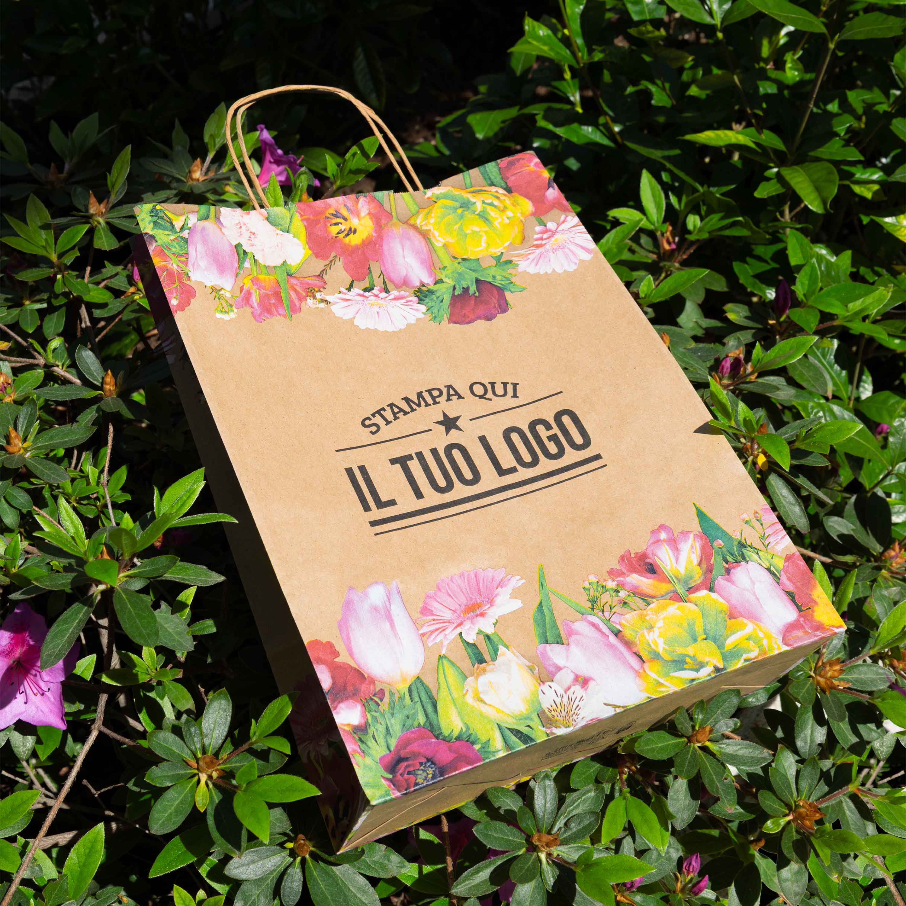 Buste Shopper Carta Fiori Personalizzabili - Image 2