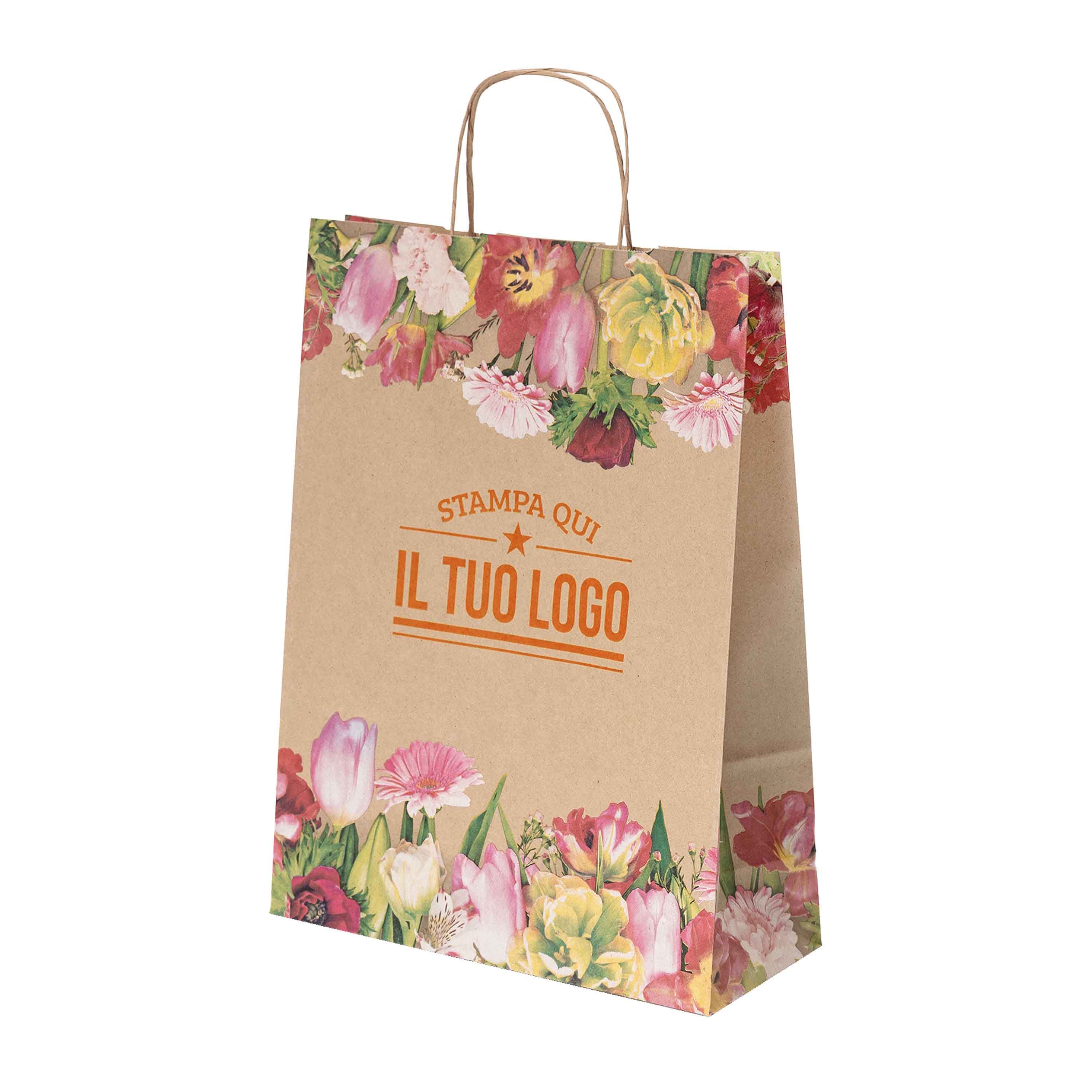 Buste Shopper Carta Fiori Personalizzabili - Image 4