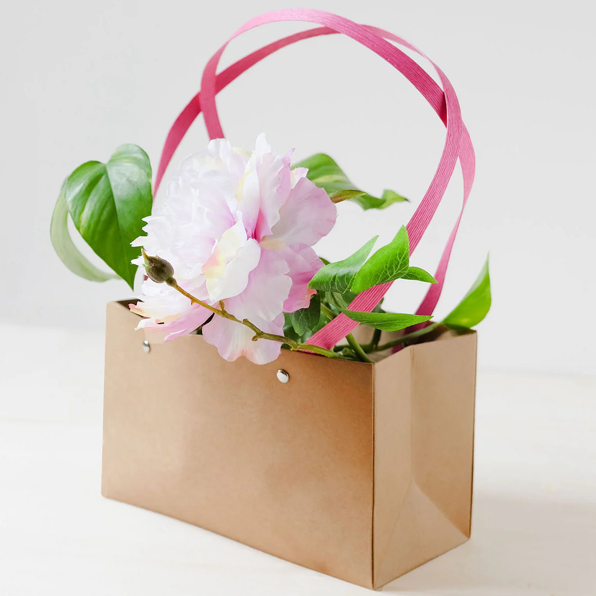 Shopper Fiori Rettangolare Carta Impermeabile 250gr - Image 4