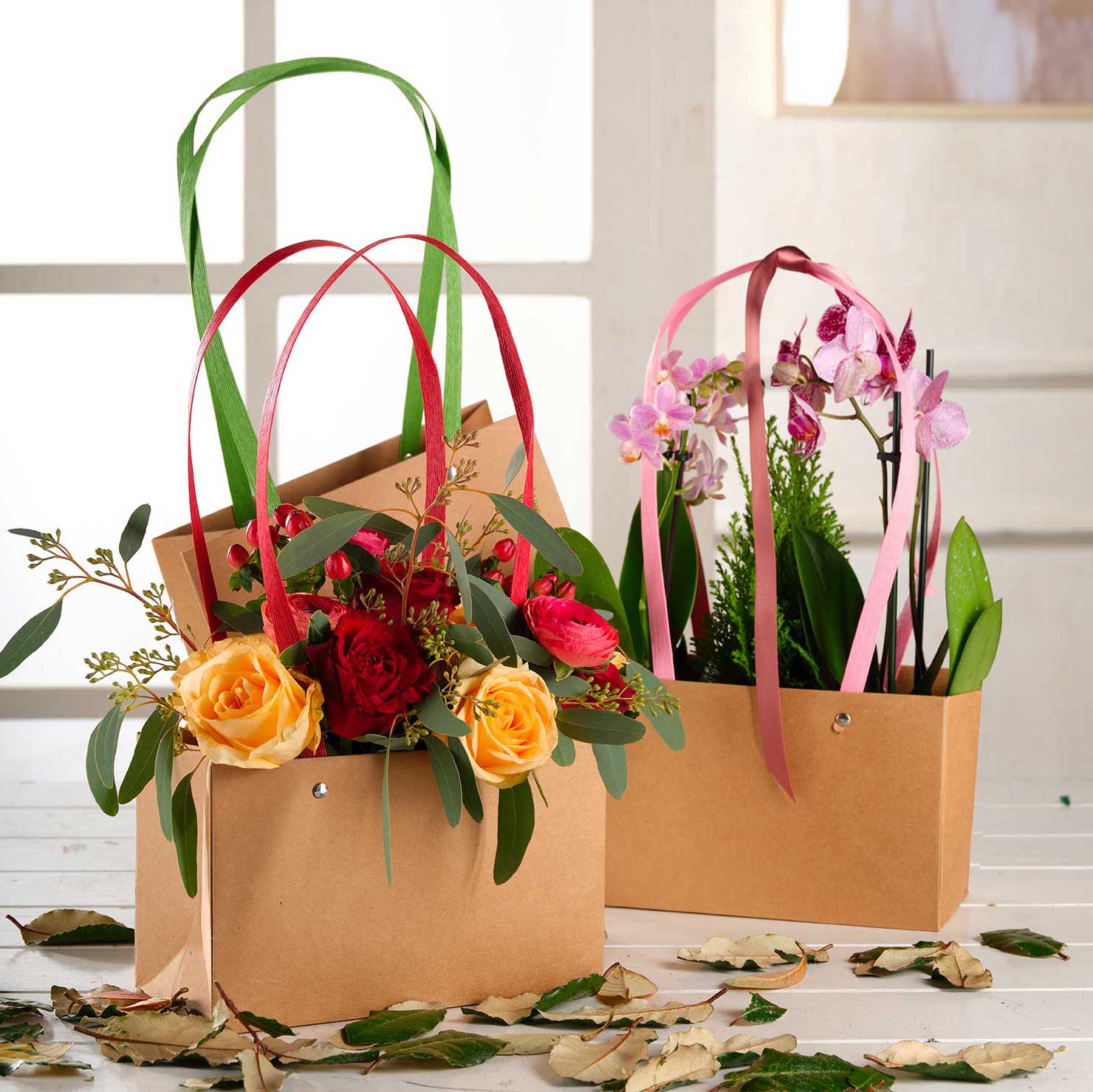 Shopper Fiori Rettangolare Carta Impermeabile 250gr - Image 5