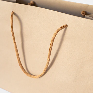 Shopper Carta Riciclata manico in carta Naturale - Image 4