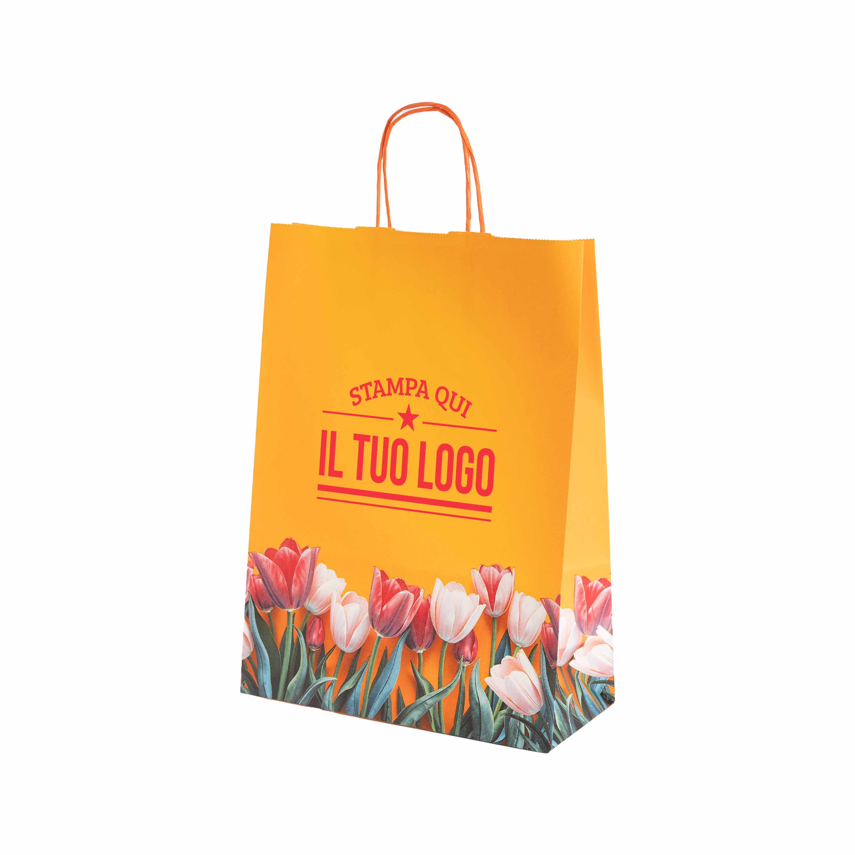 Shopper carta Tulipano Personalizzabile con cordino - Image 10