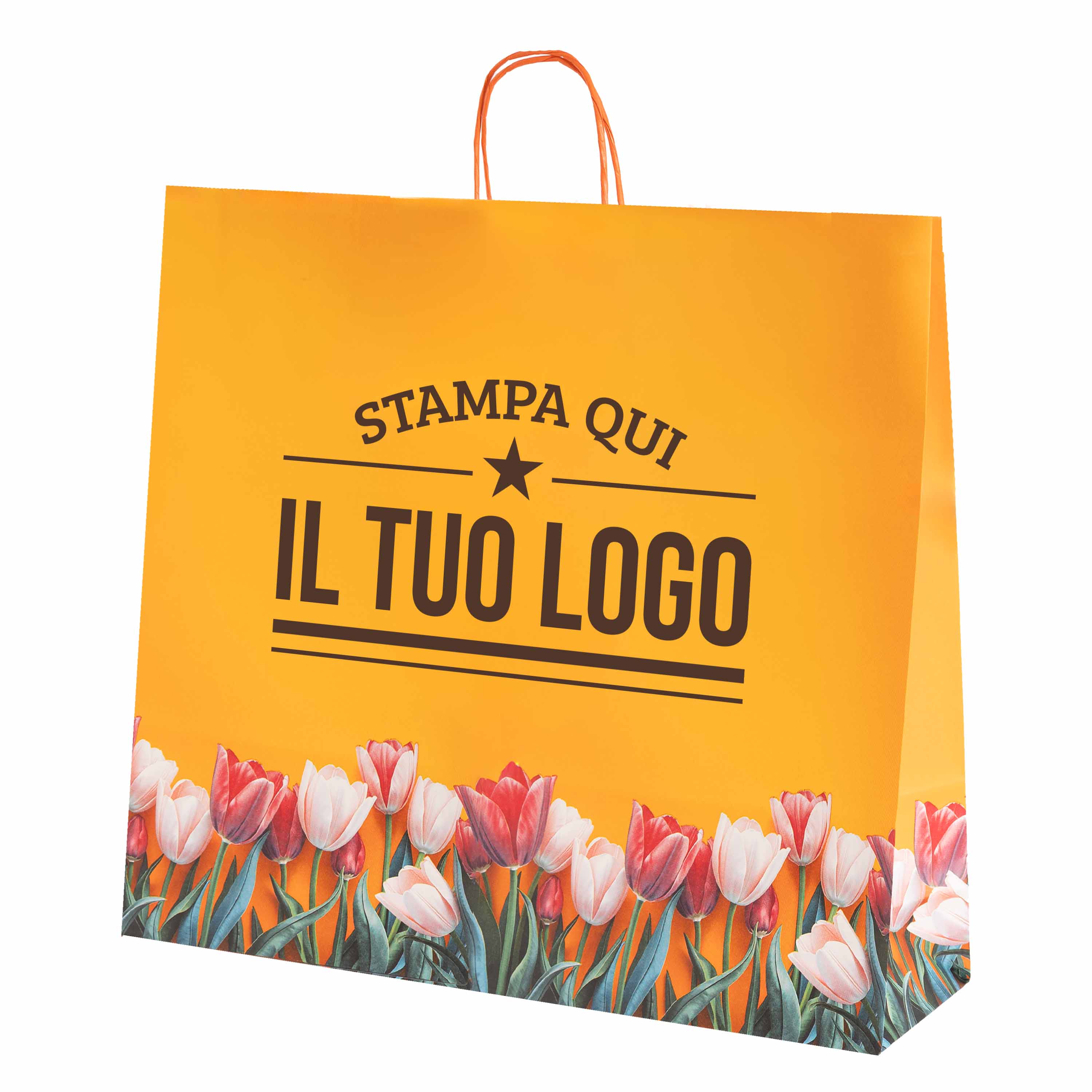 Shopper carta Tulipano Personalizzabile con cordino - Image 11