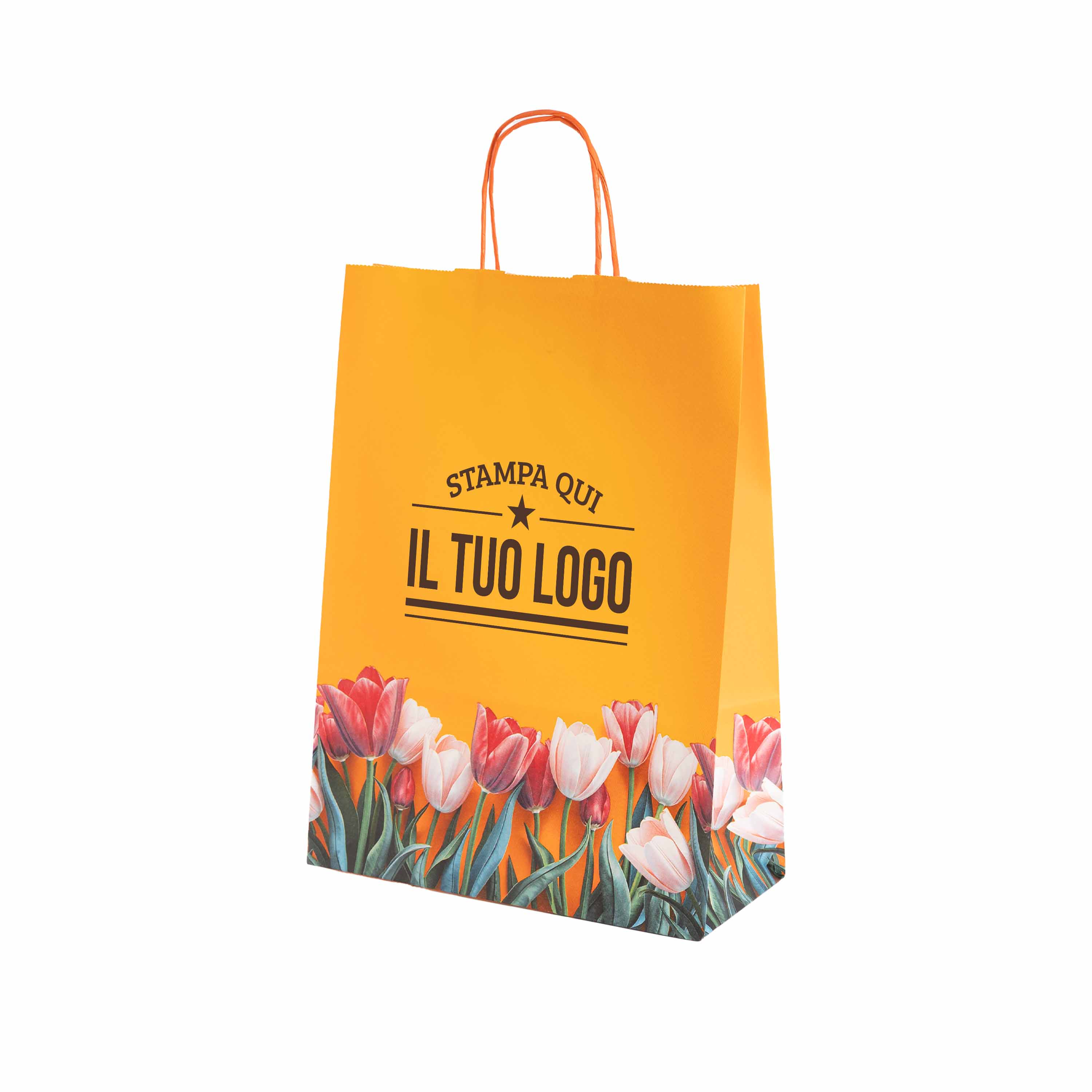Shopper carta Tulipano Personalizzabile con cordino - Image 12