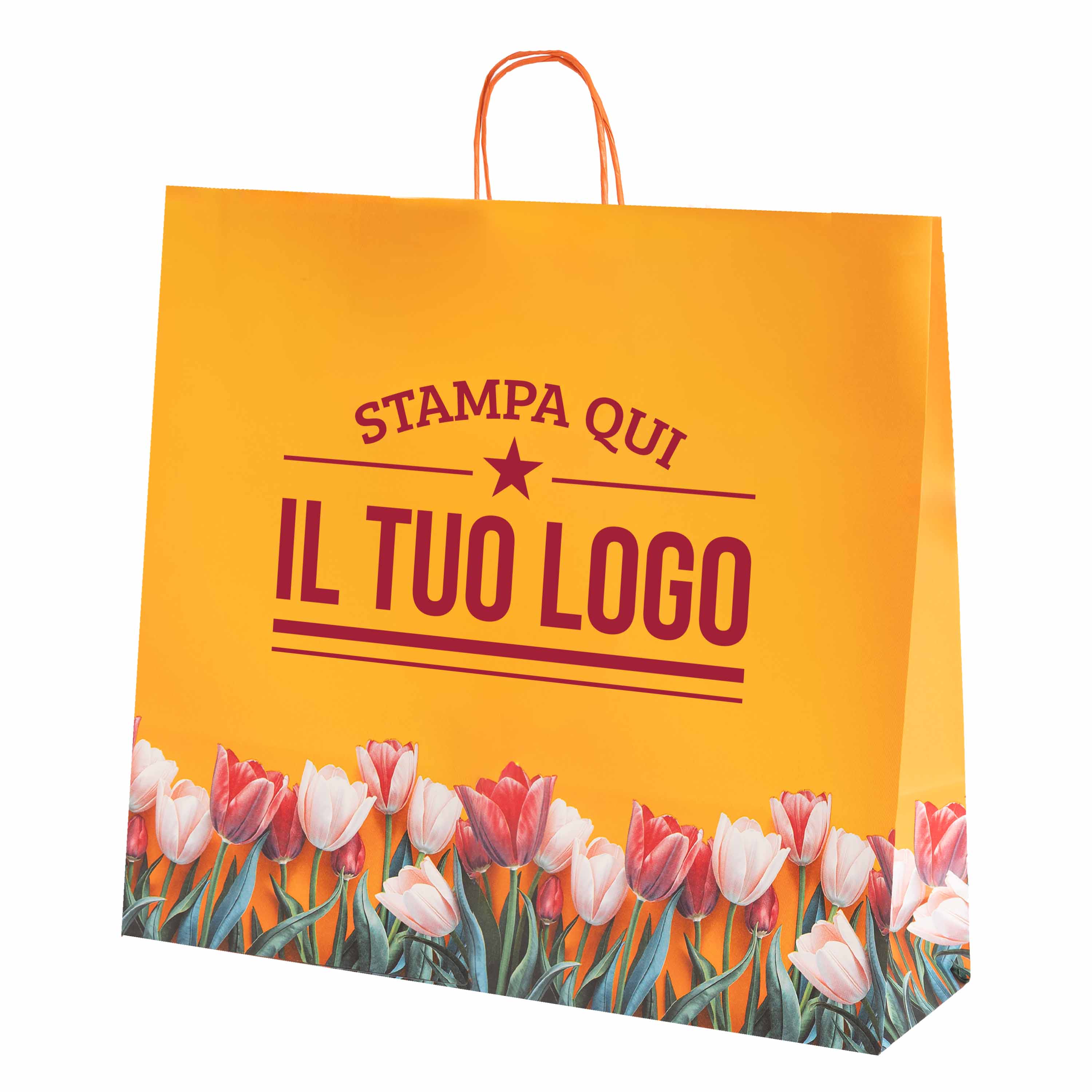 Shopper carta Tulipano Personalizzabile con cordino - Image 13
