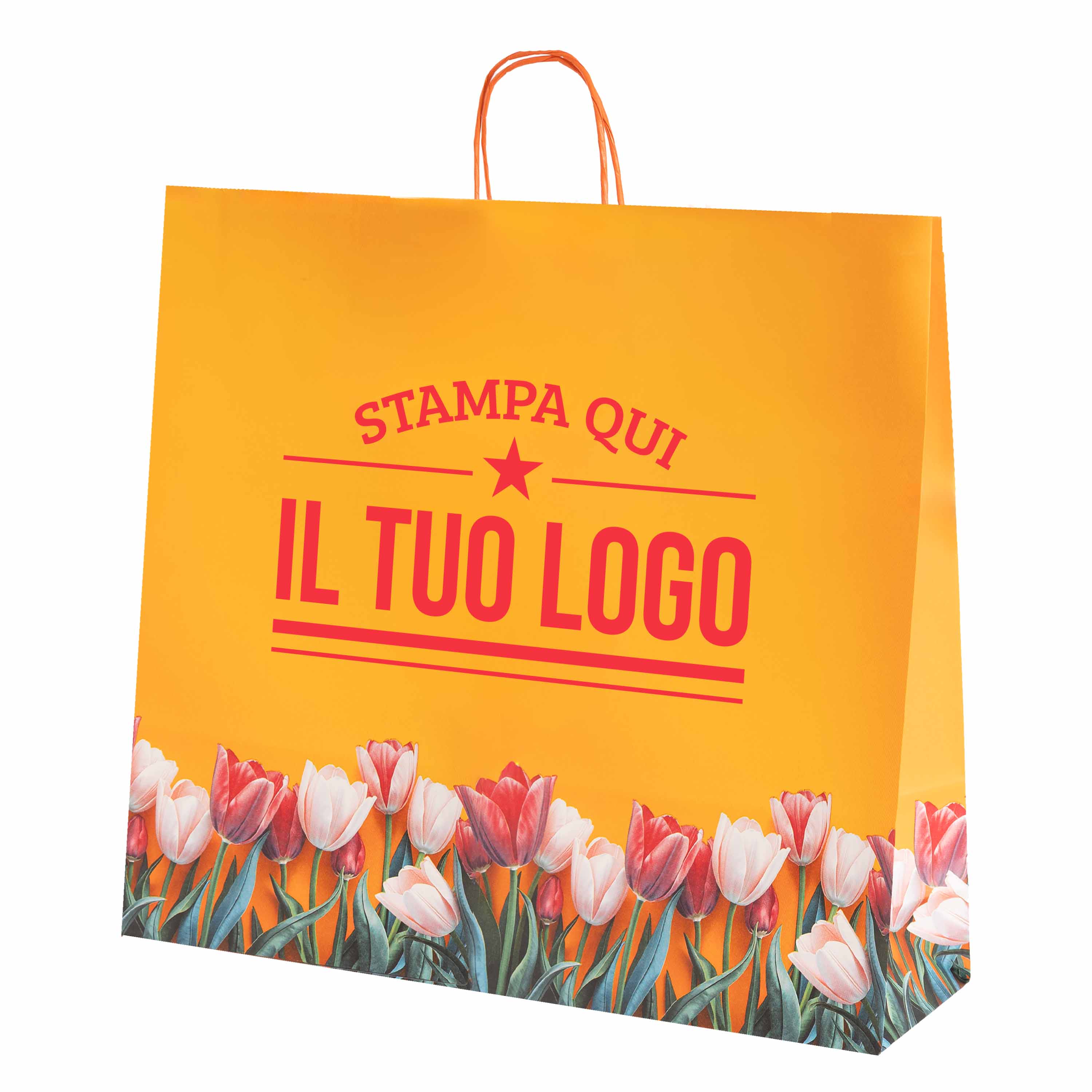 Shopper carta Tulipano Personalizzabile con cordino - Image 14