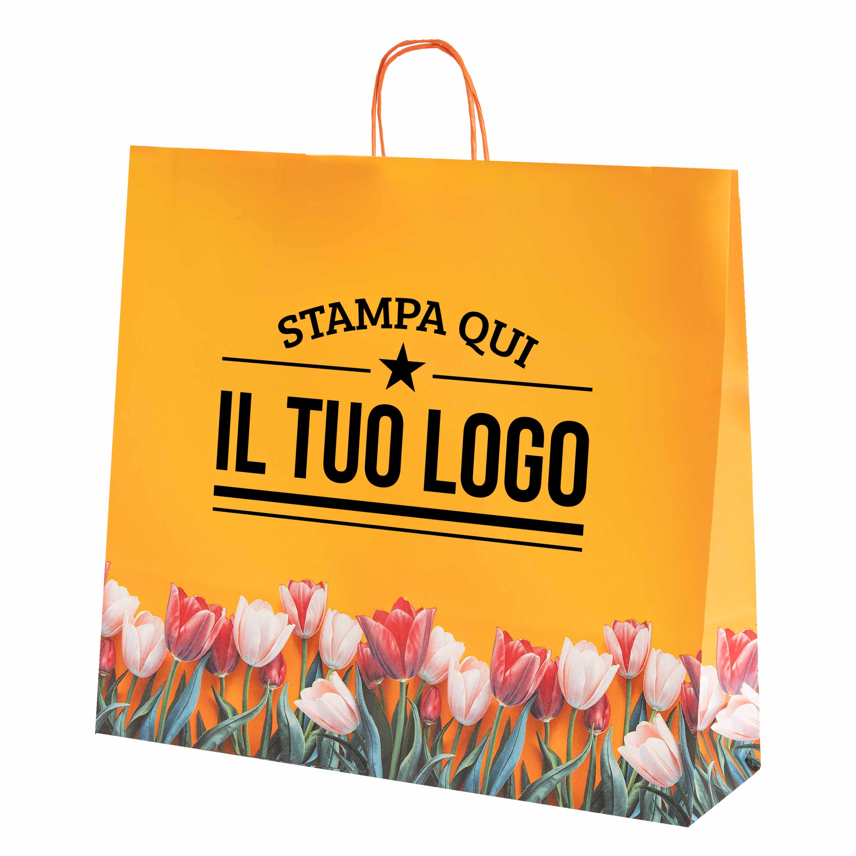 Shopper carta Tulipano Personalizzabile con cordino - Image 15