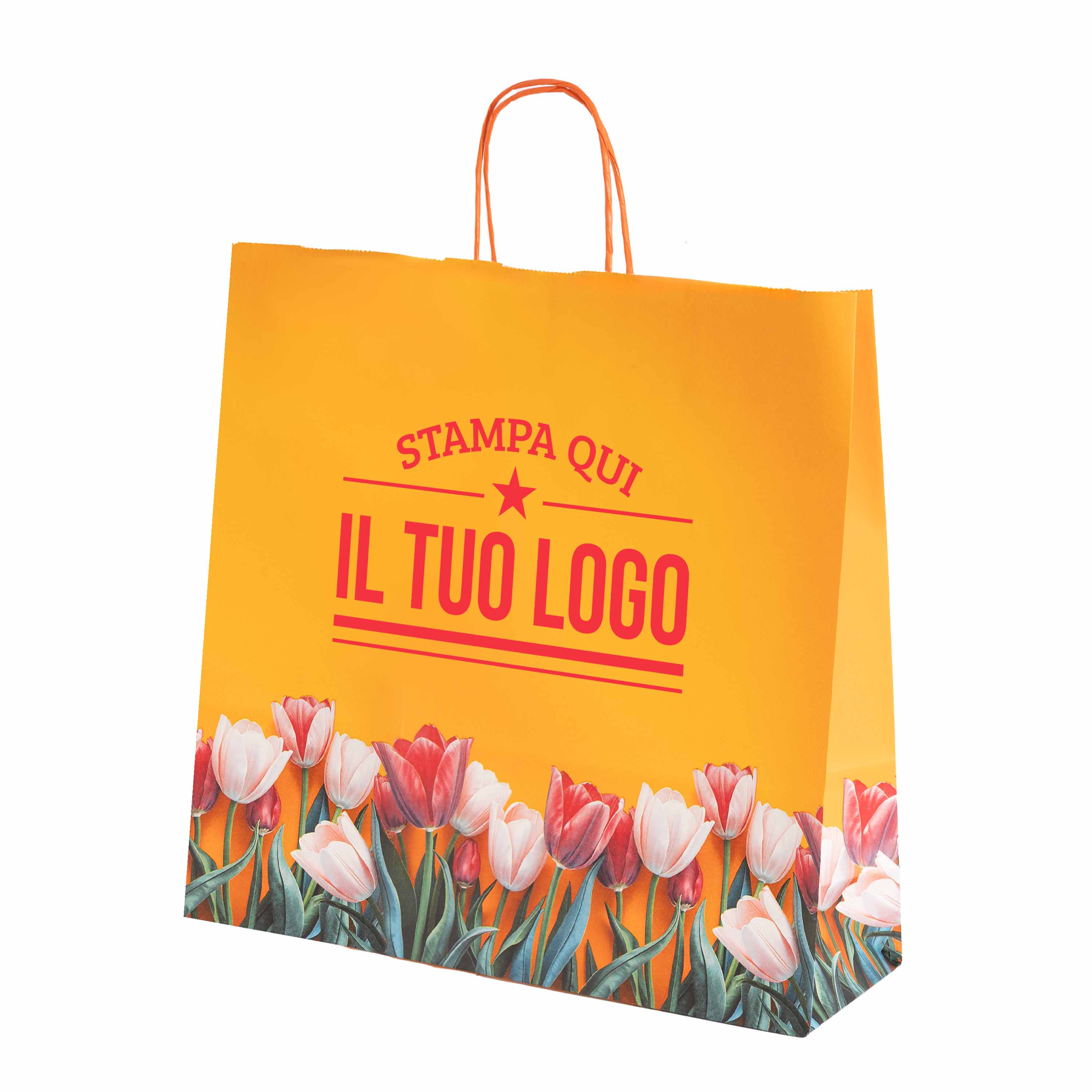 Shopper carta Tulipano Personalizzabile con cordino - Image 17