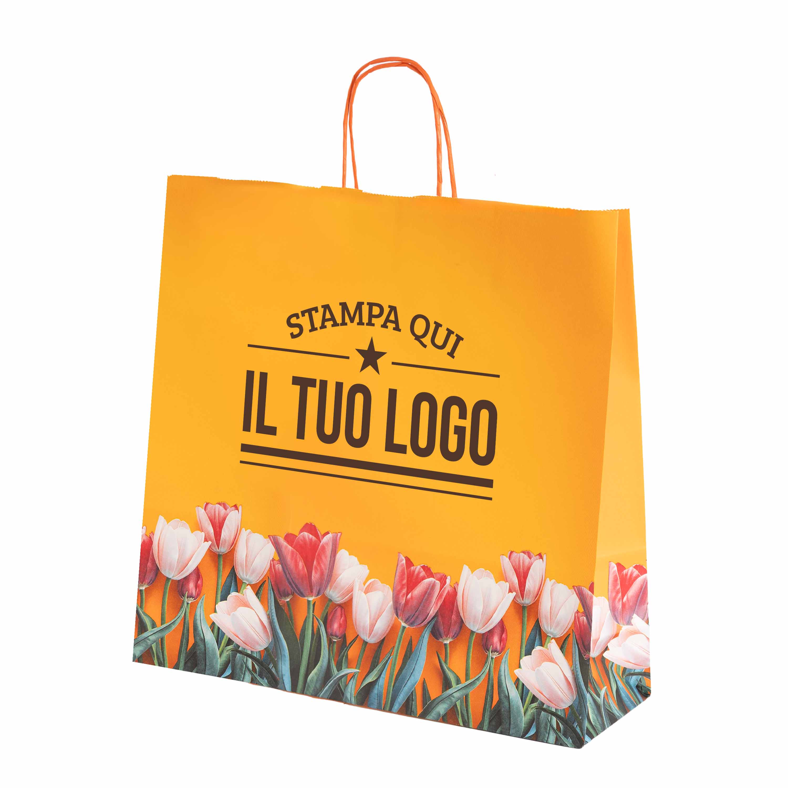 Shopper carta Tulipano Personalizzabile con cordino - Image 6