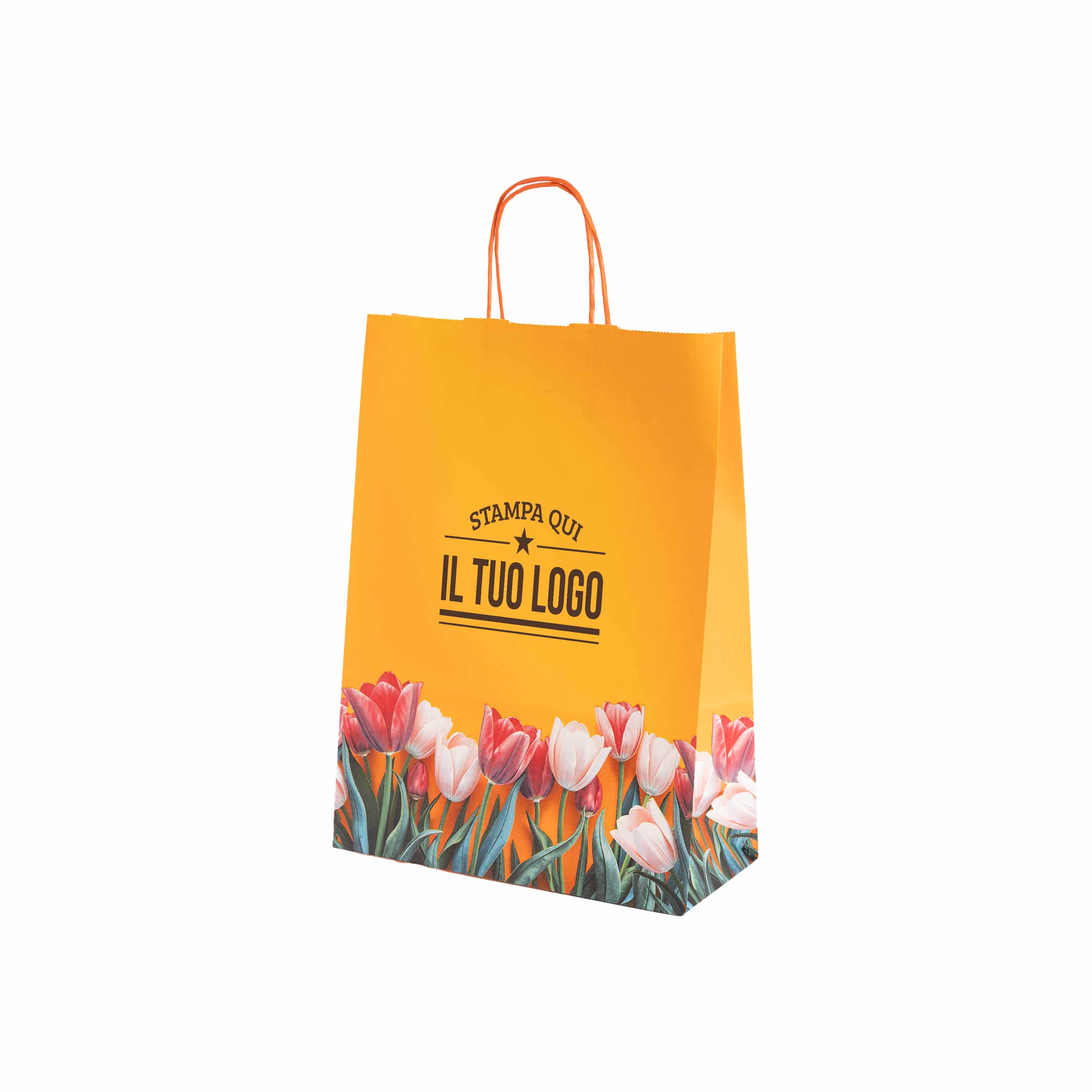 Shopper carta Tulipano Personalizzabile con cordino - Image 7