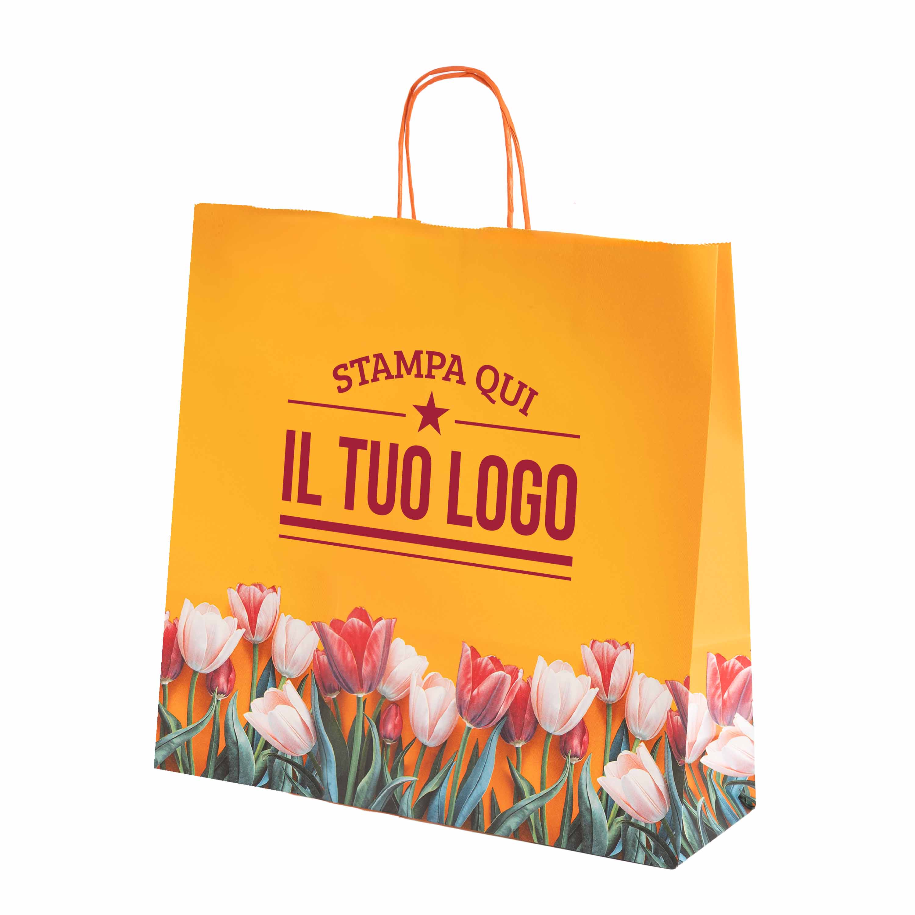 Shopper carta Tulipano Personalizzabile con cordino - Image 8
