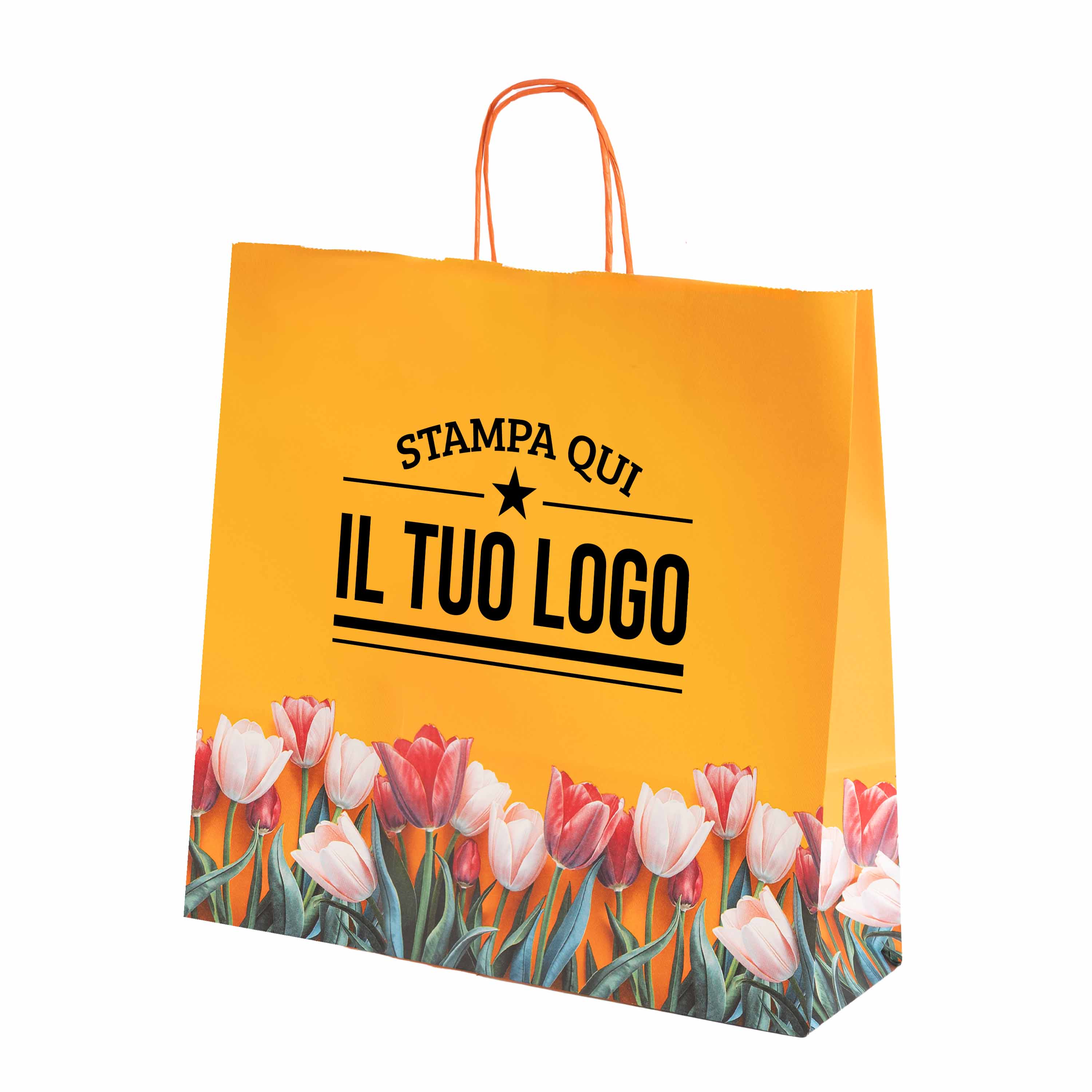 Shopper carta Tulipano Personalizzabile con cordino - Image 9