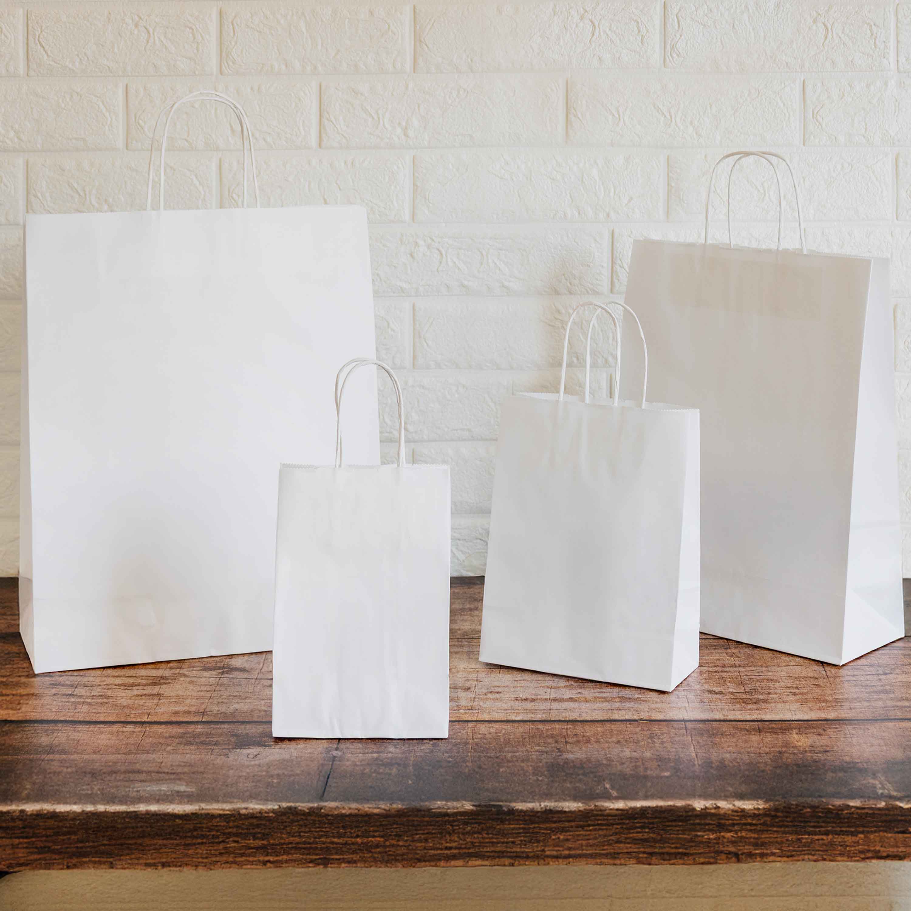 Shopper Carta White Manico in Cordino - Image 5