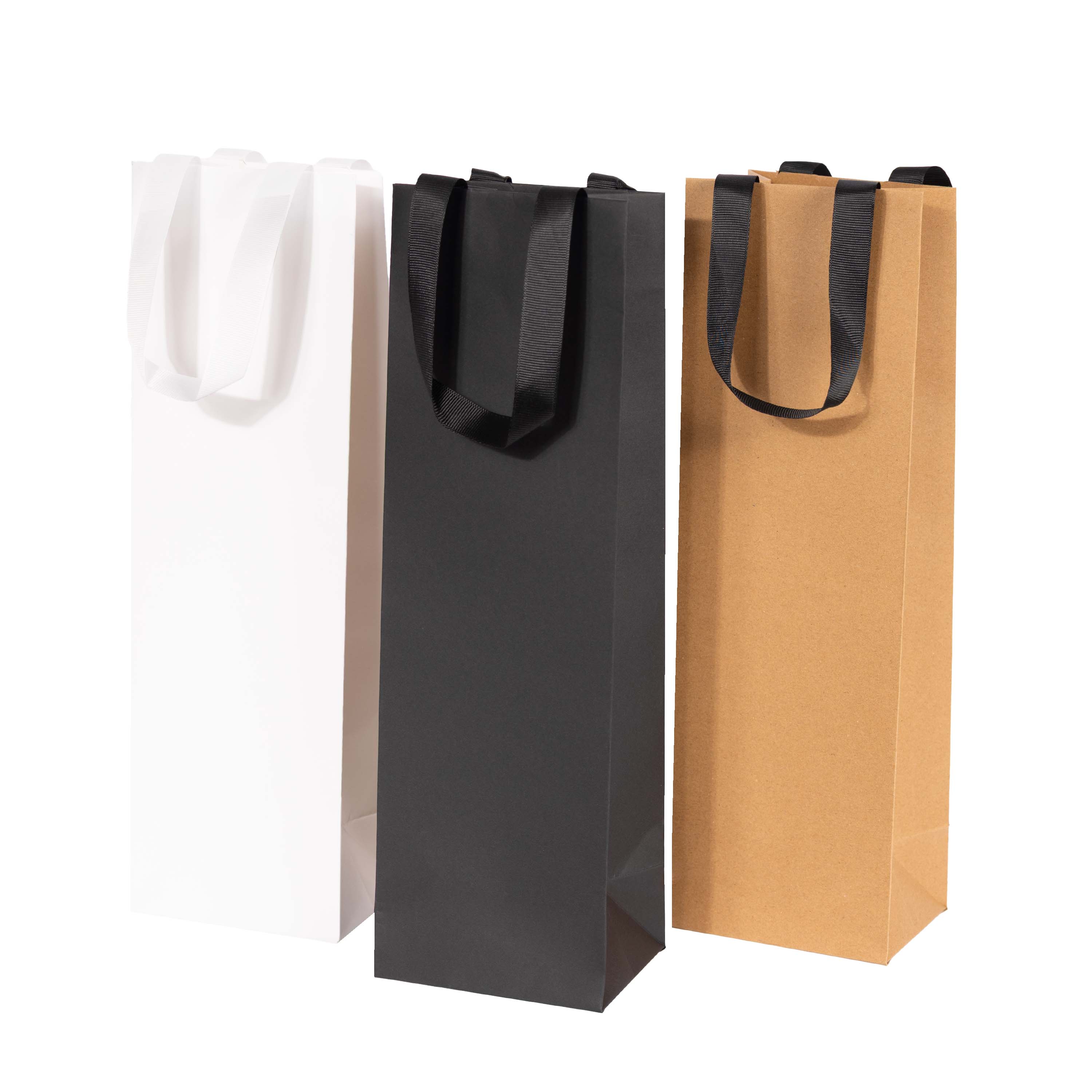 Shopper Elegance Portabottiglia con Manico Gros Grain - Image 5