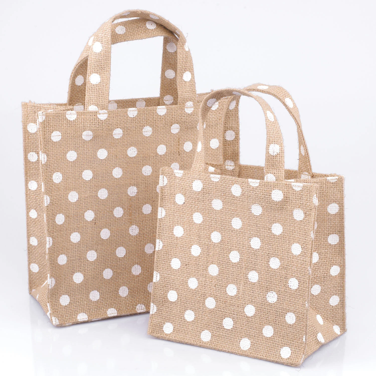 Shopper Juta a Pois Naturale - Image 2