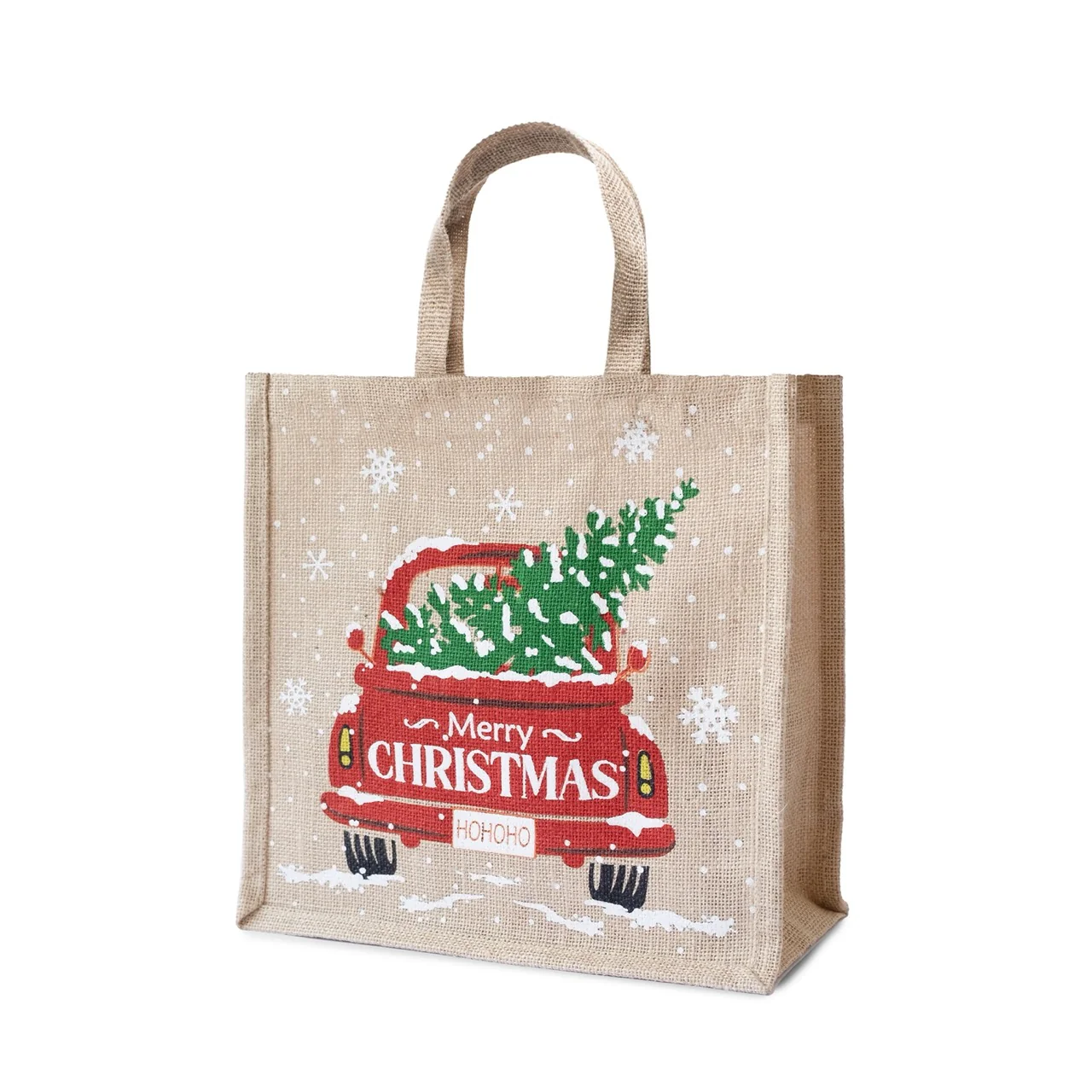 Shopper Juta Natalizie Christmas Car