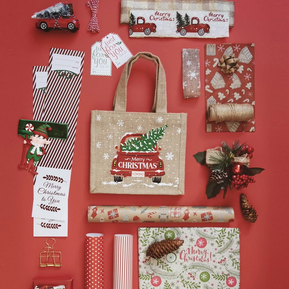 Shopper Juta Natalizie Christmas Car - Image 3