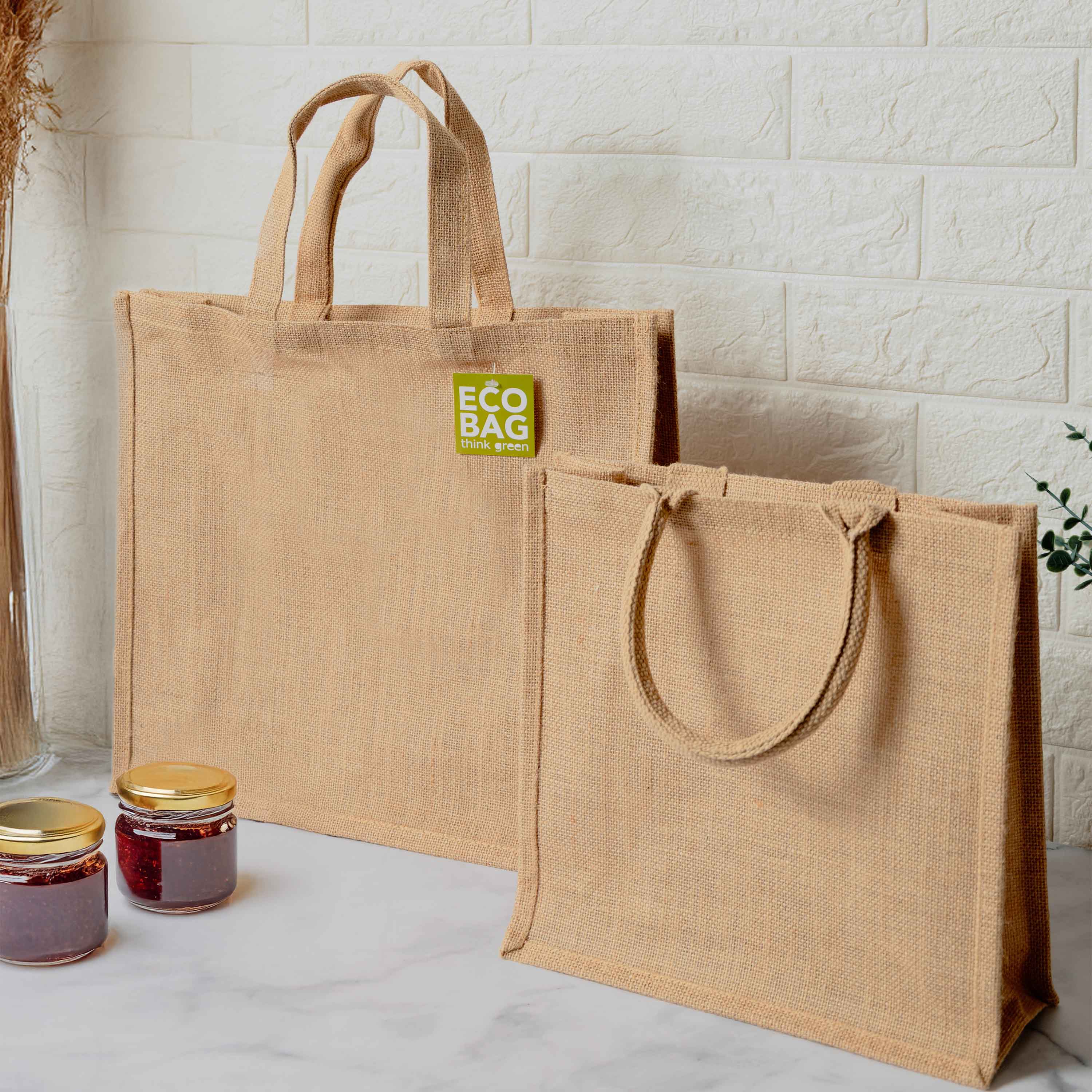 Shopper Juta Naturale con Soffietto Laterale - Image 3