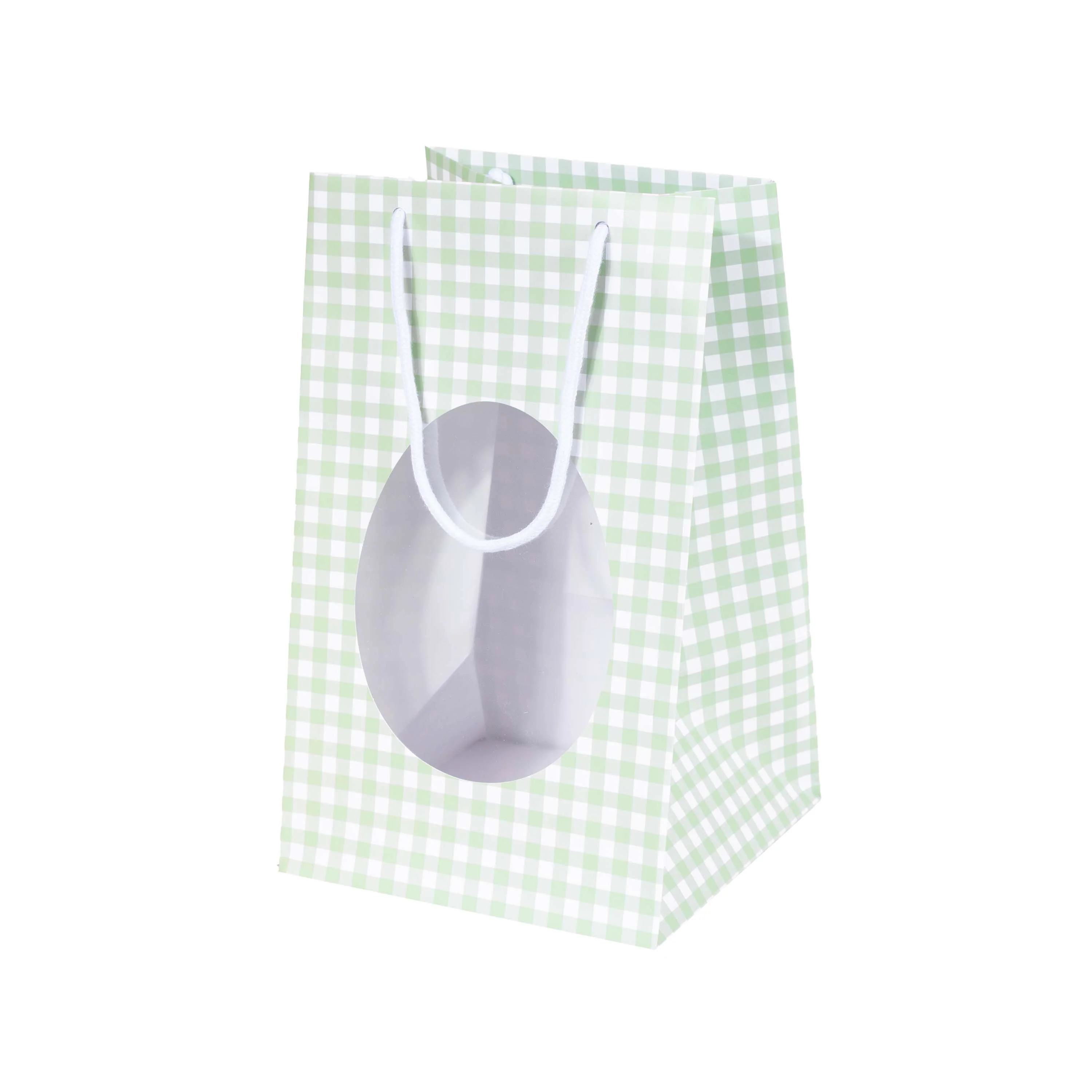 Shopper per Uovo di Pasqua Quadretti Mix con finestra - Image 3