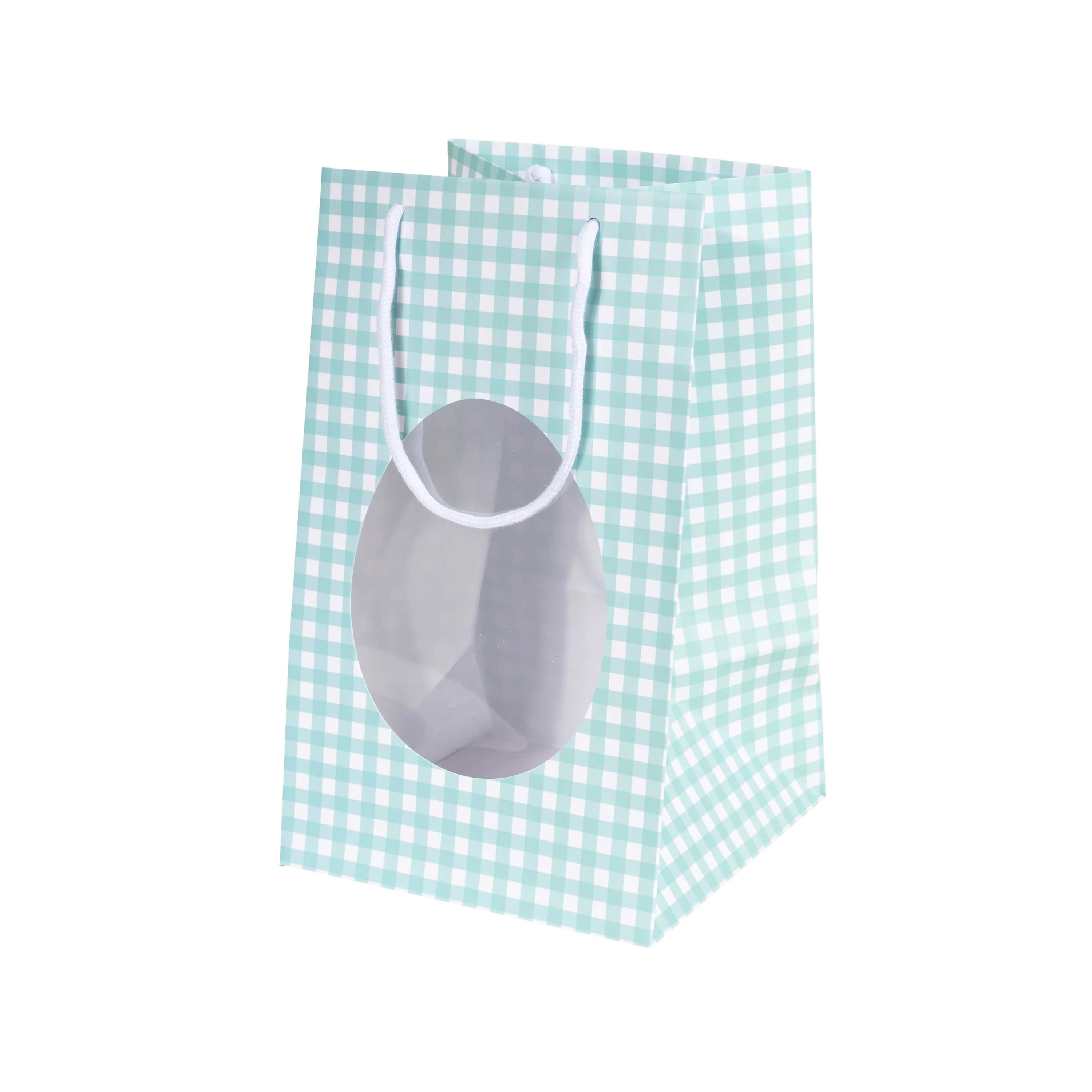 Shopper per Uovo di Pasqua Quadretti Mix con finestra - Image 5