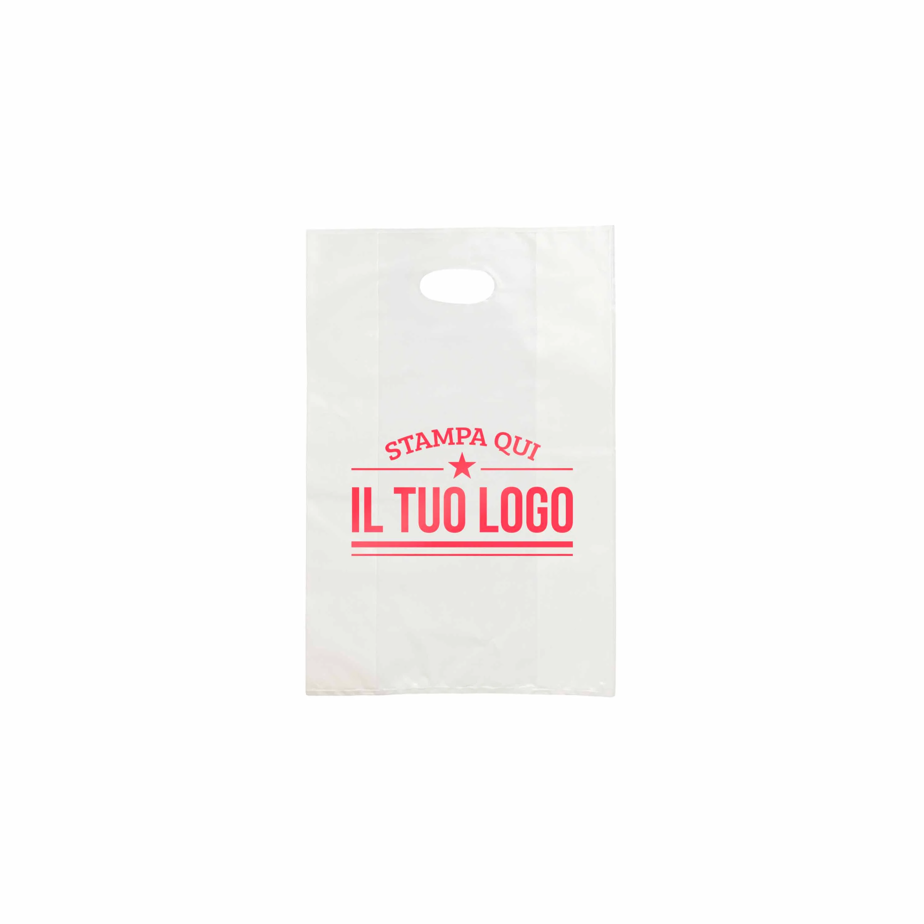 Shopper in Plastica Bianca Personalizzabile - Image 10