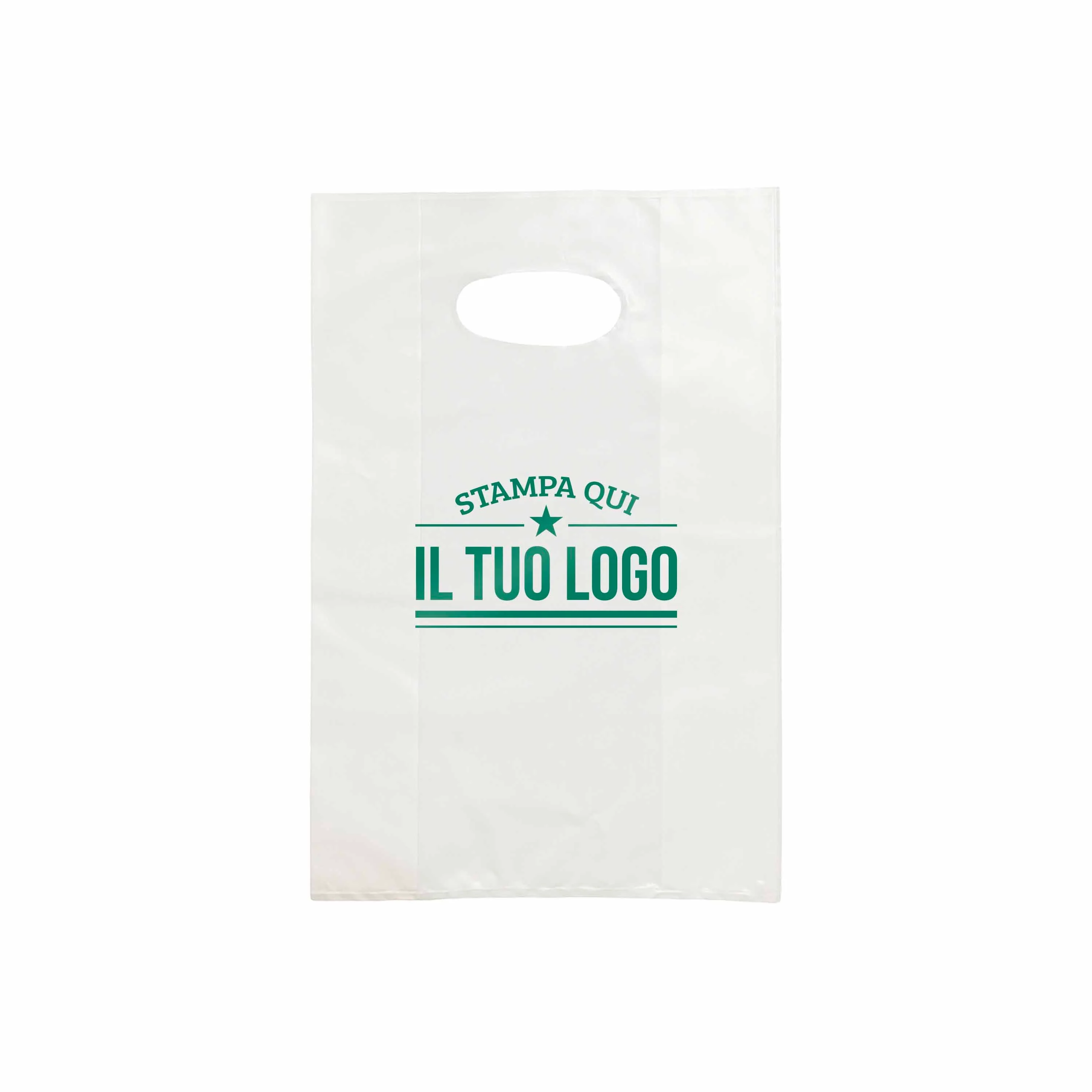 Shopper in Plastica Bianca Personalizzabile - Image 12