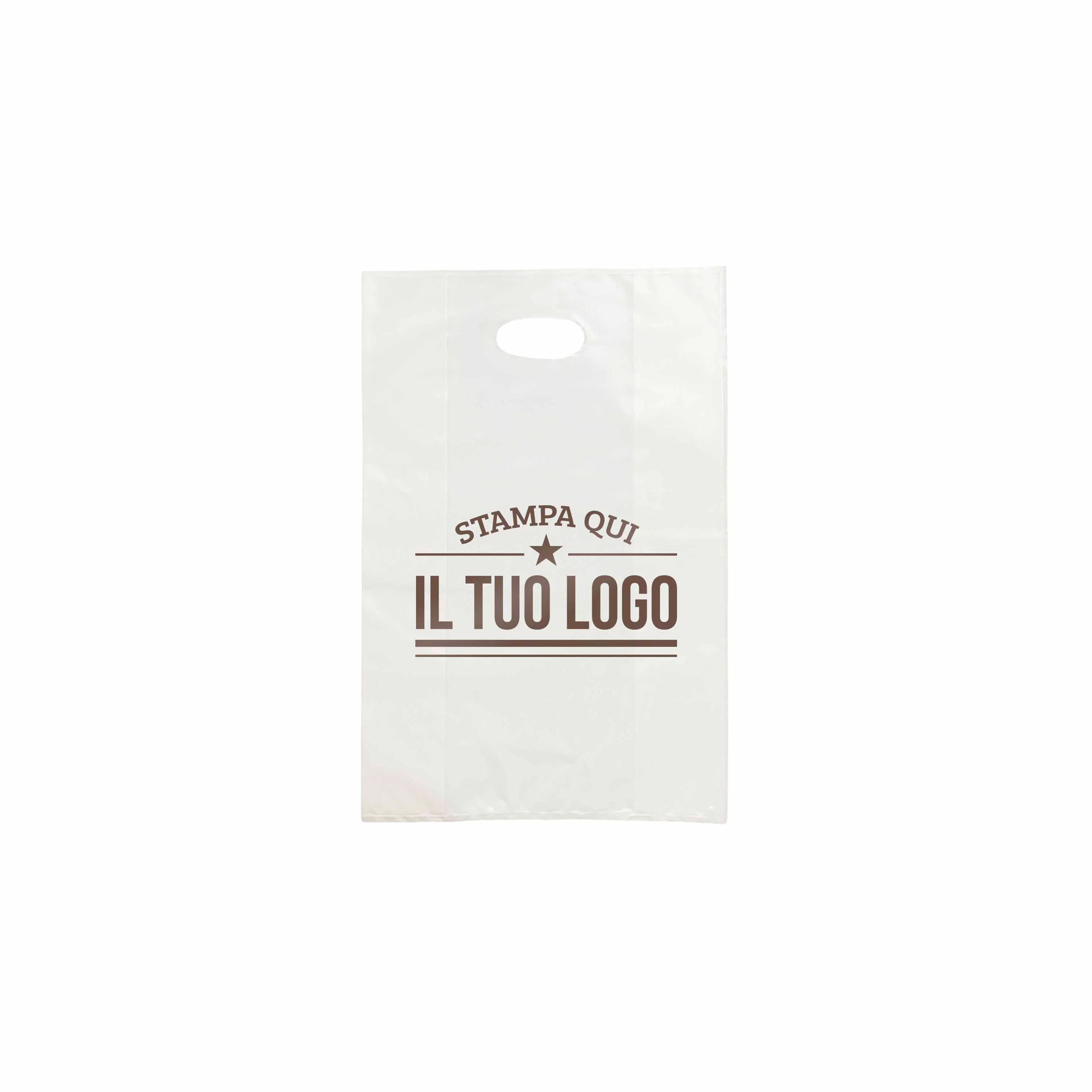 Shopper in Plastica Bianca Personalizzabile - Image 13