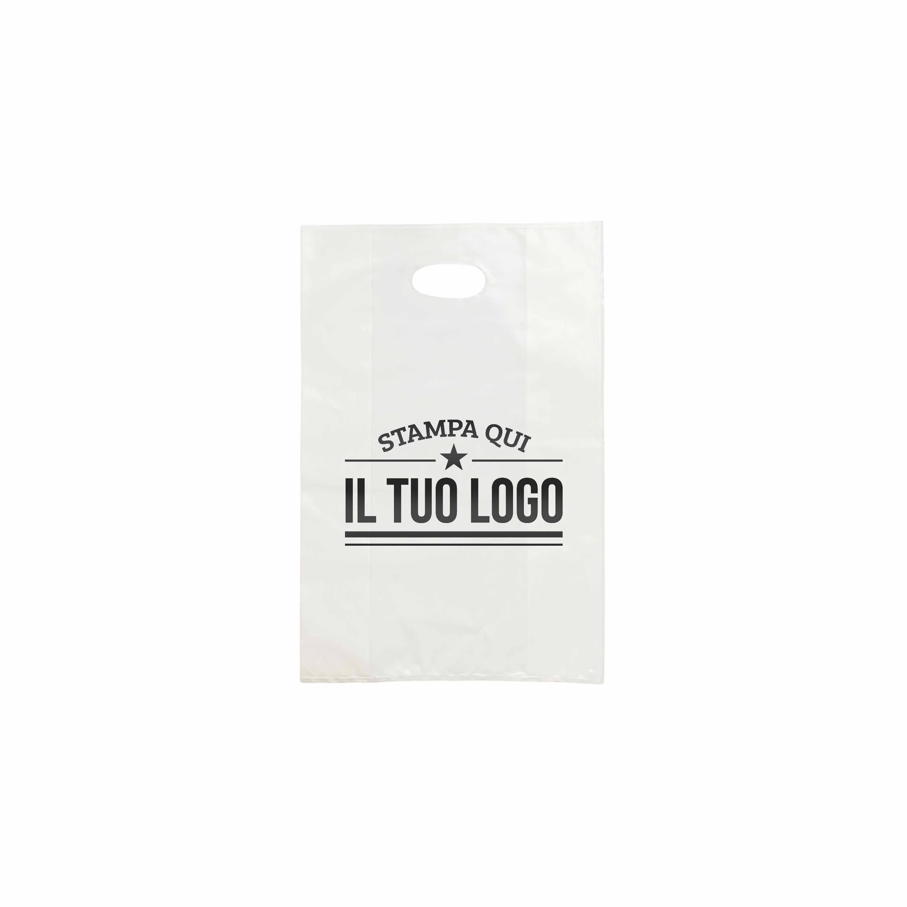 Shopper in Plastica Bianca Personalizzabile - Image 15