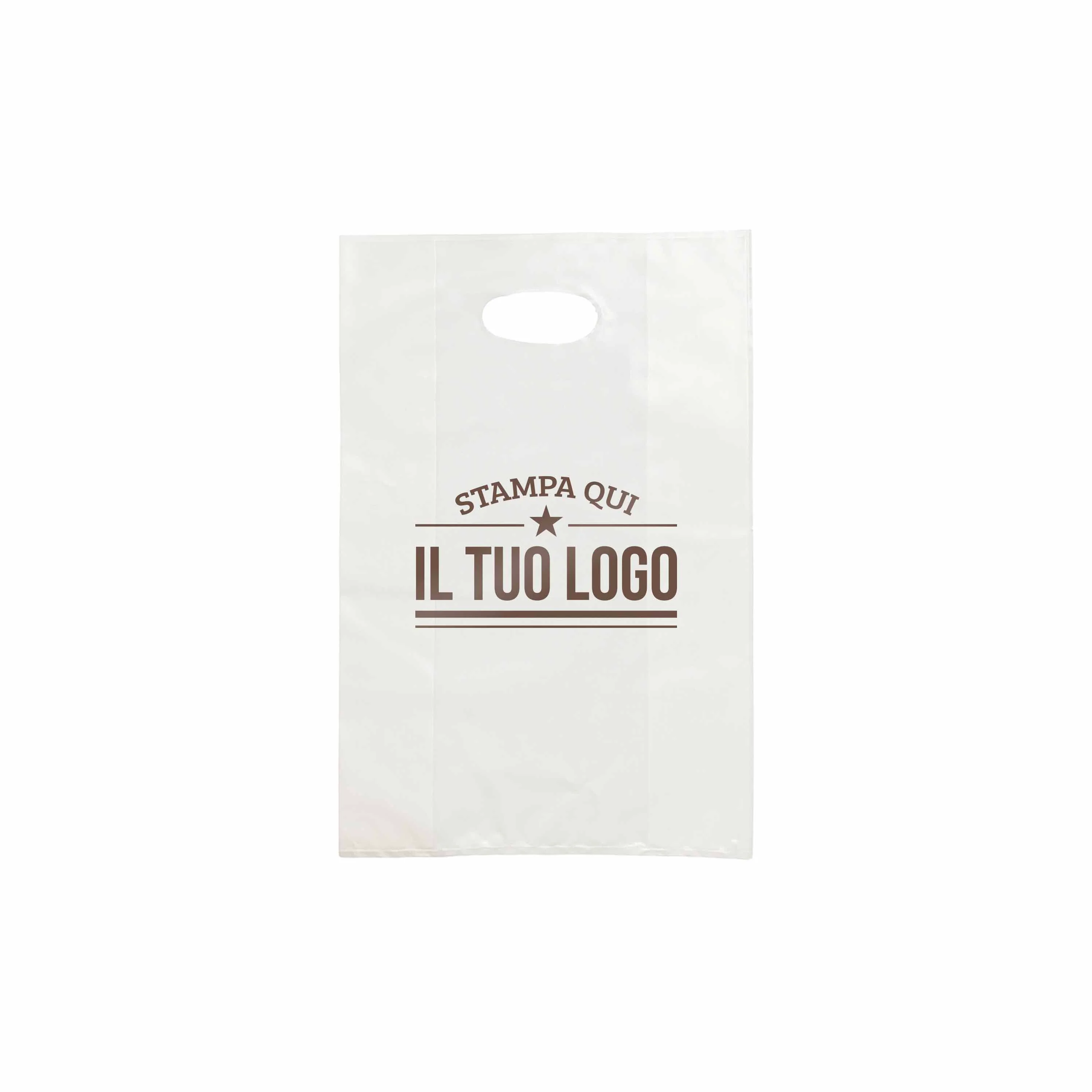 Shopper in Plastica Bianca Personalizzabile - Image 16